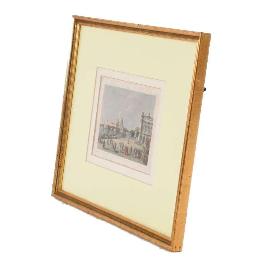 Early 20th Century Antique Framed Hand-Colored Engraving by Lechard s.c. - 3