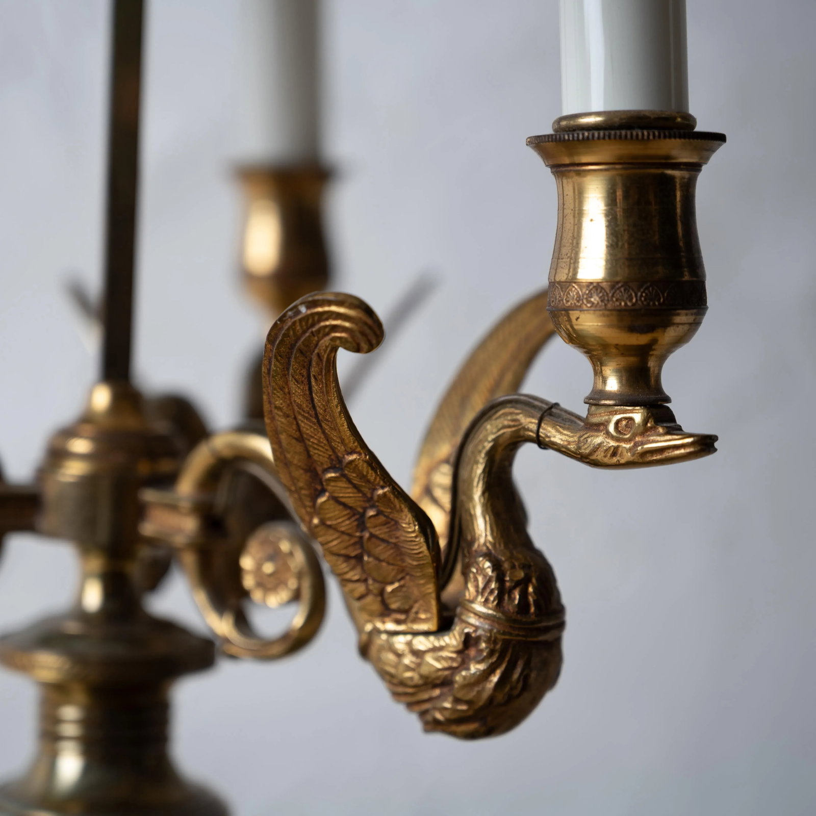 French Brass Bouillotte Lamp - 3