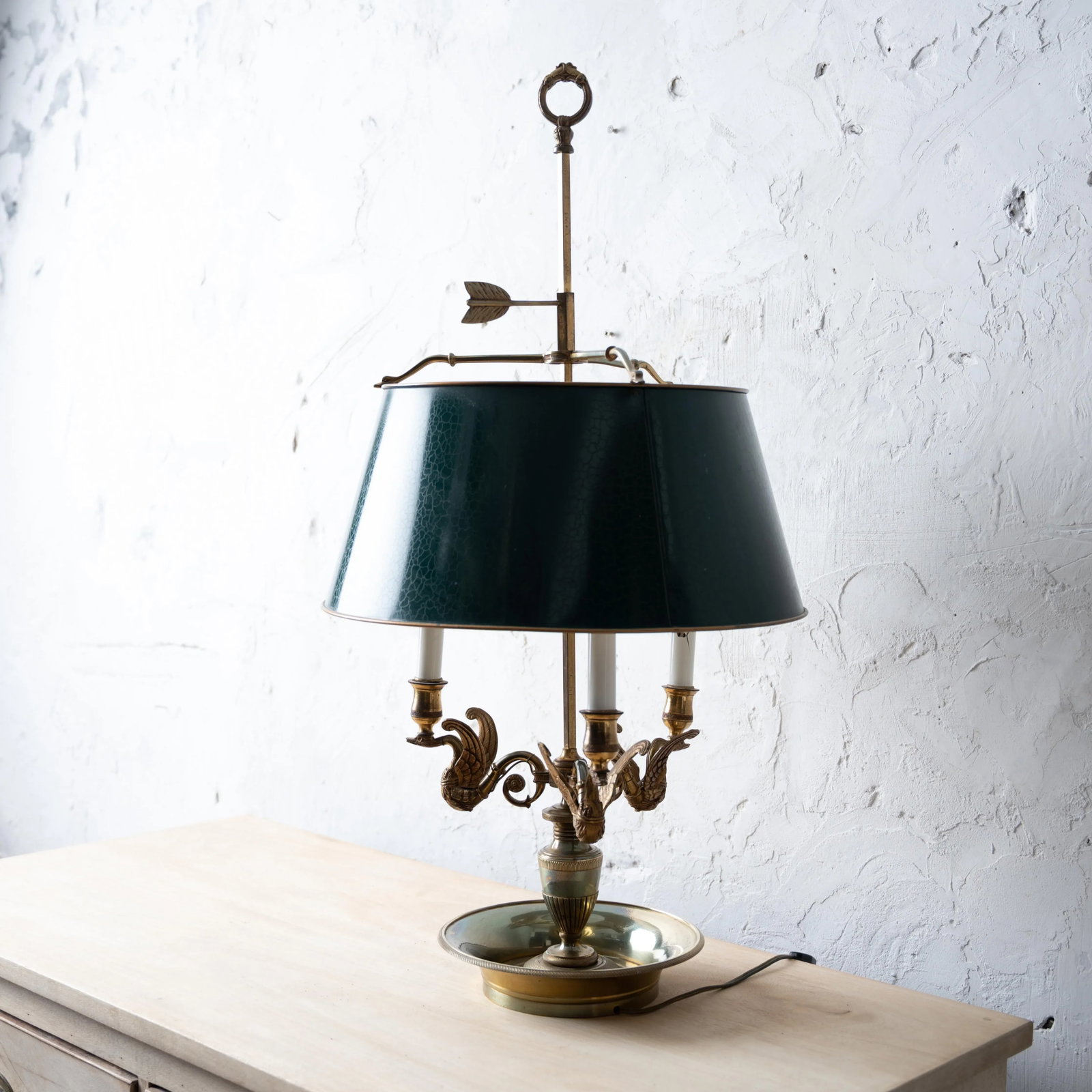 French Brass Bouillotte Lamp - 4