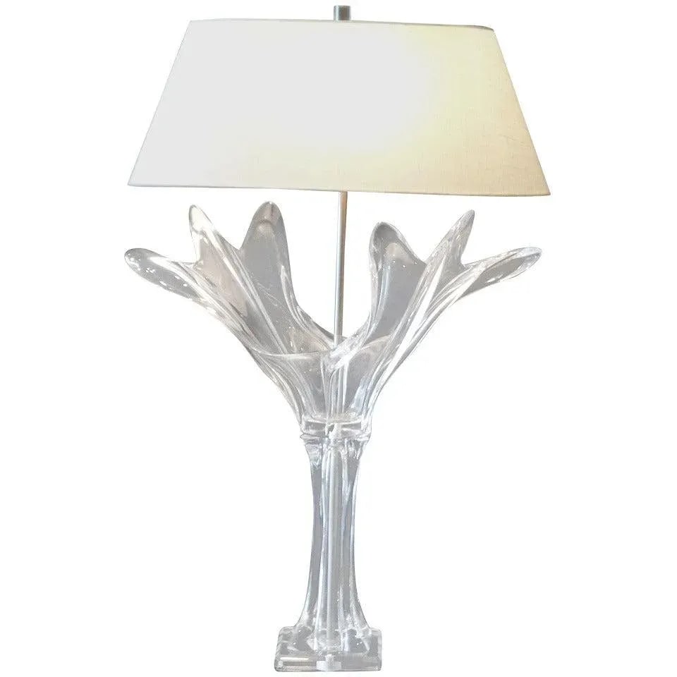 French Crystal Art Verrier Lamp - 9