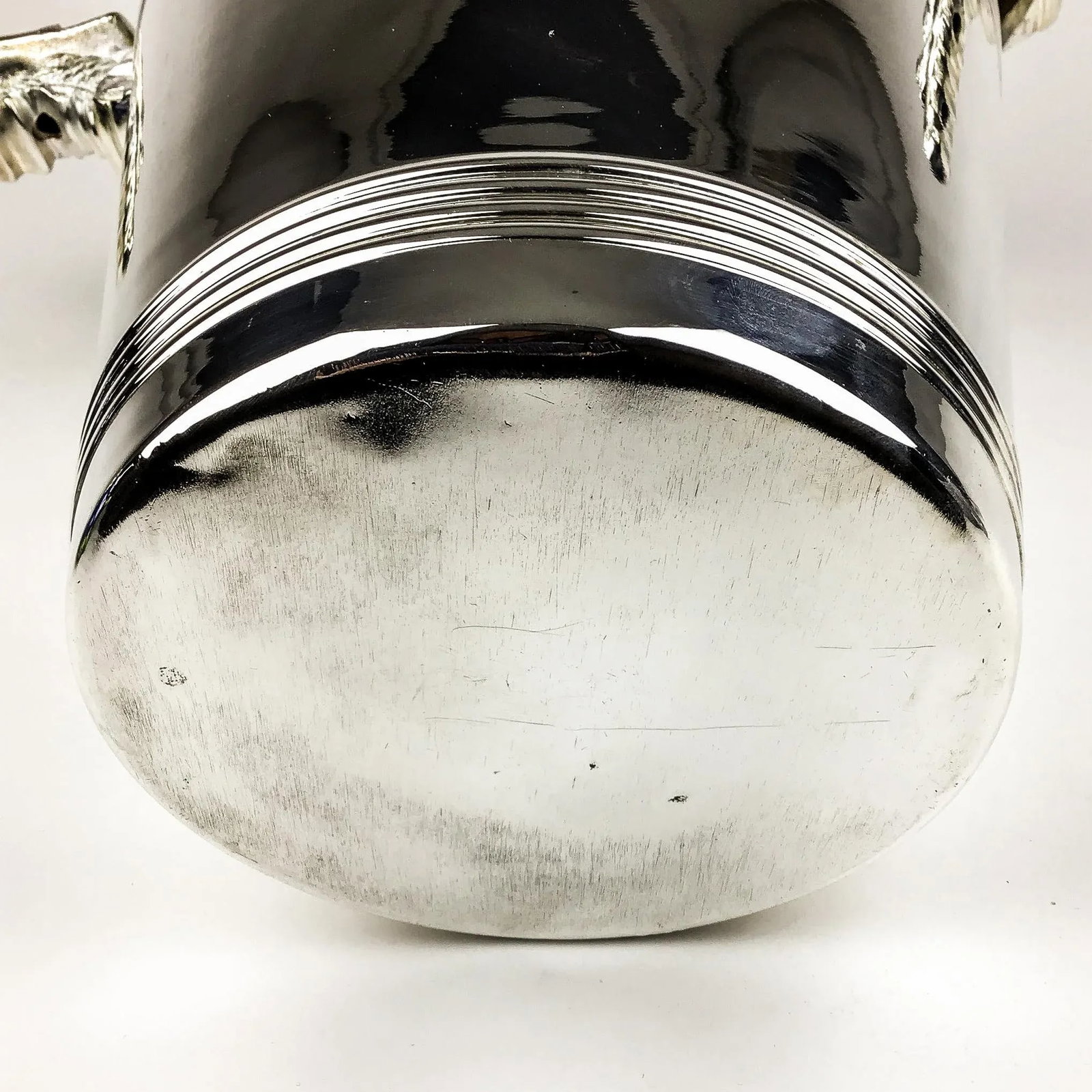 Dragon Handles Silver Plate Ice Bucket - 12