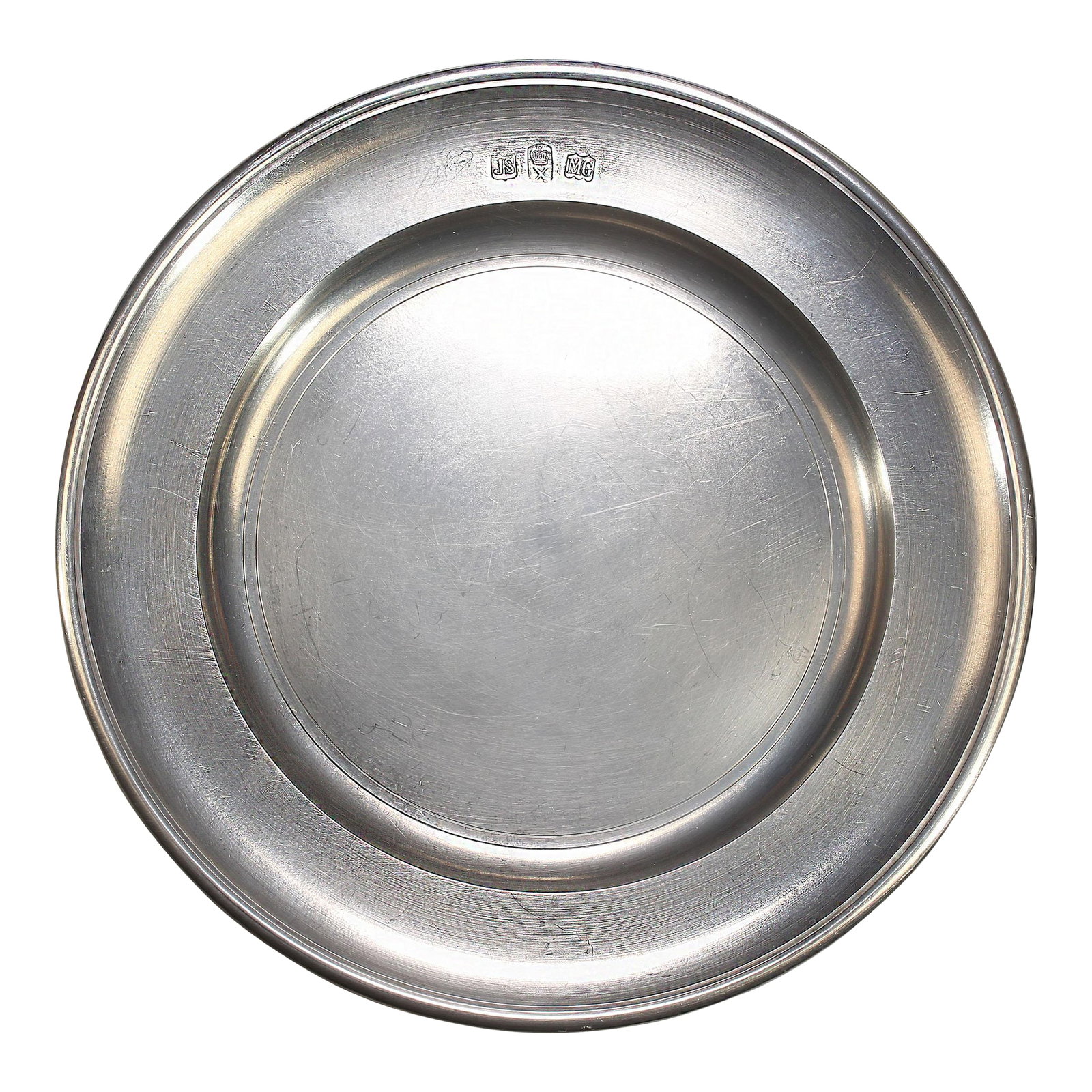 Mid 20th Century John Somers Brazilian Pewter Round Serving Plate (1 of 6)