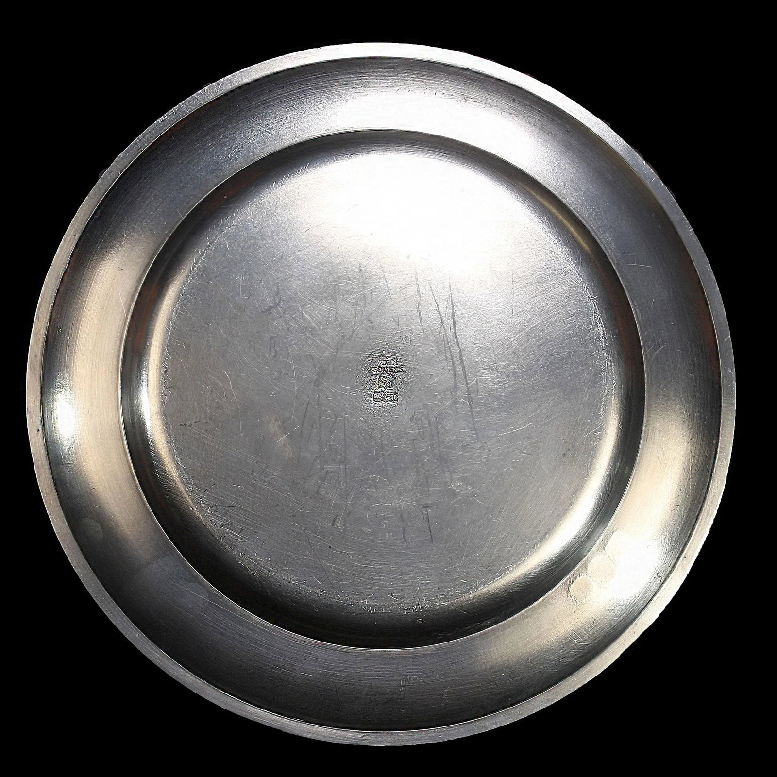 Mid 20th Century John Somers Brazilian Pewter Round Serving Plate - 2