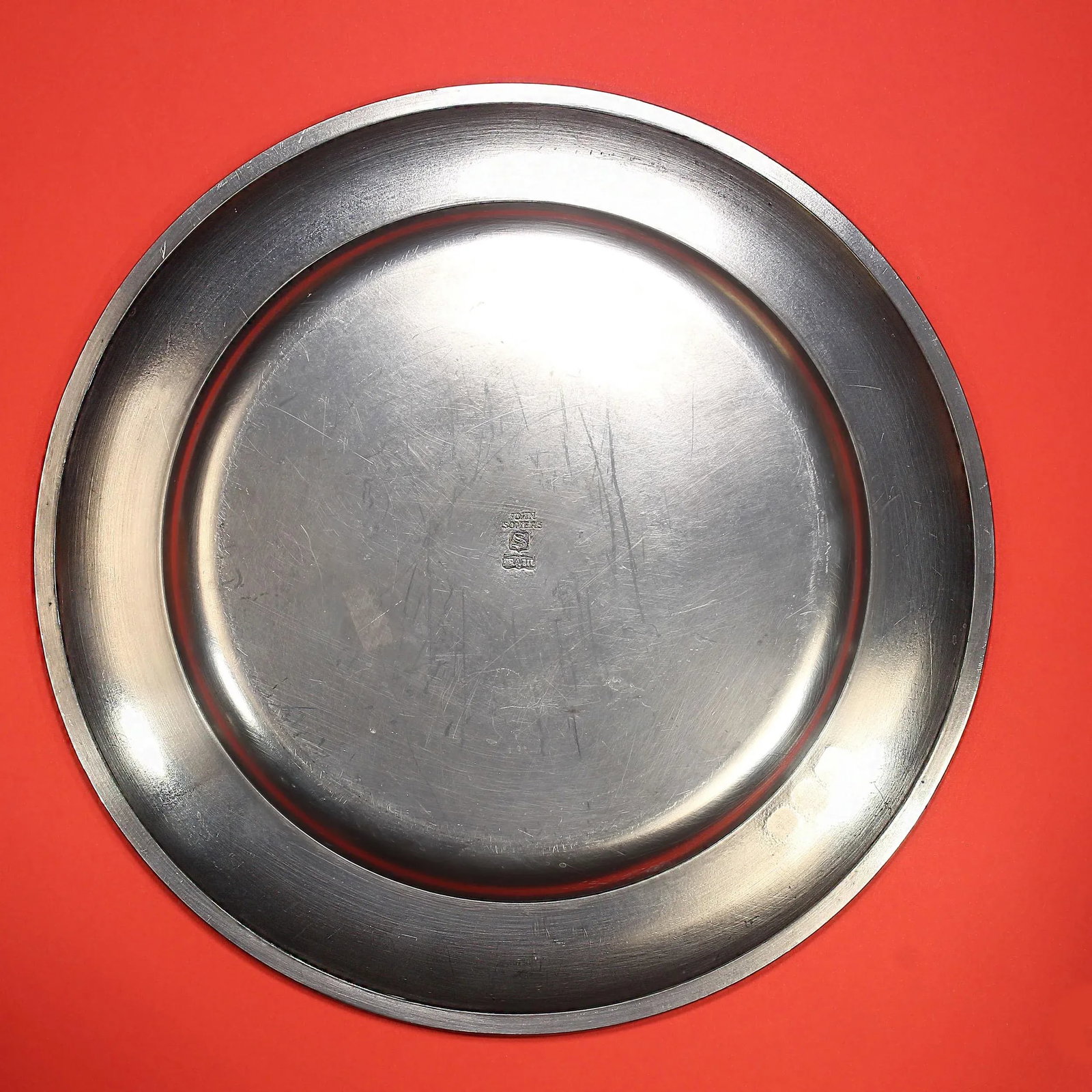 Mid 20th Century John Somers Brazilian Pewter Round Serving Plate - 4