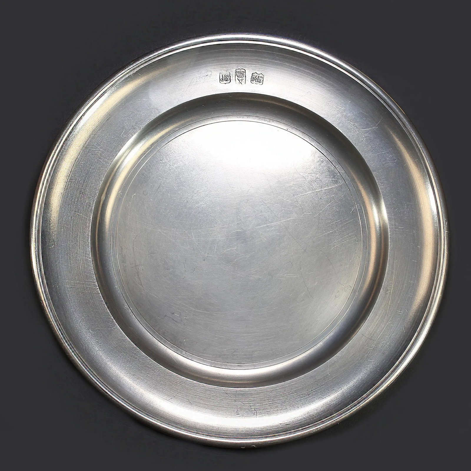 Mid 20th Century John Somers Brazilian Pewter Round Serving Plate - 5