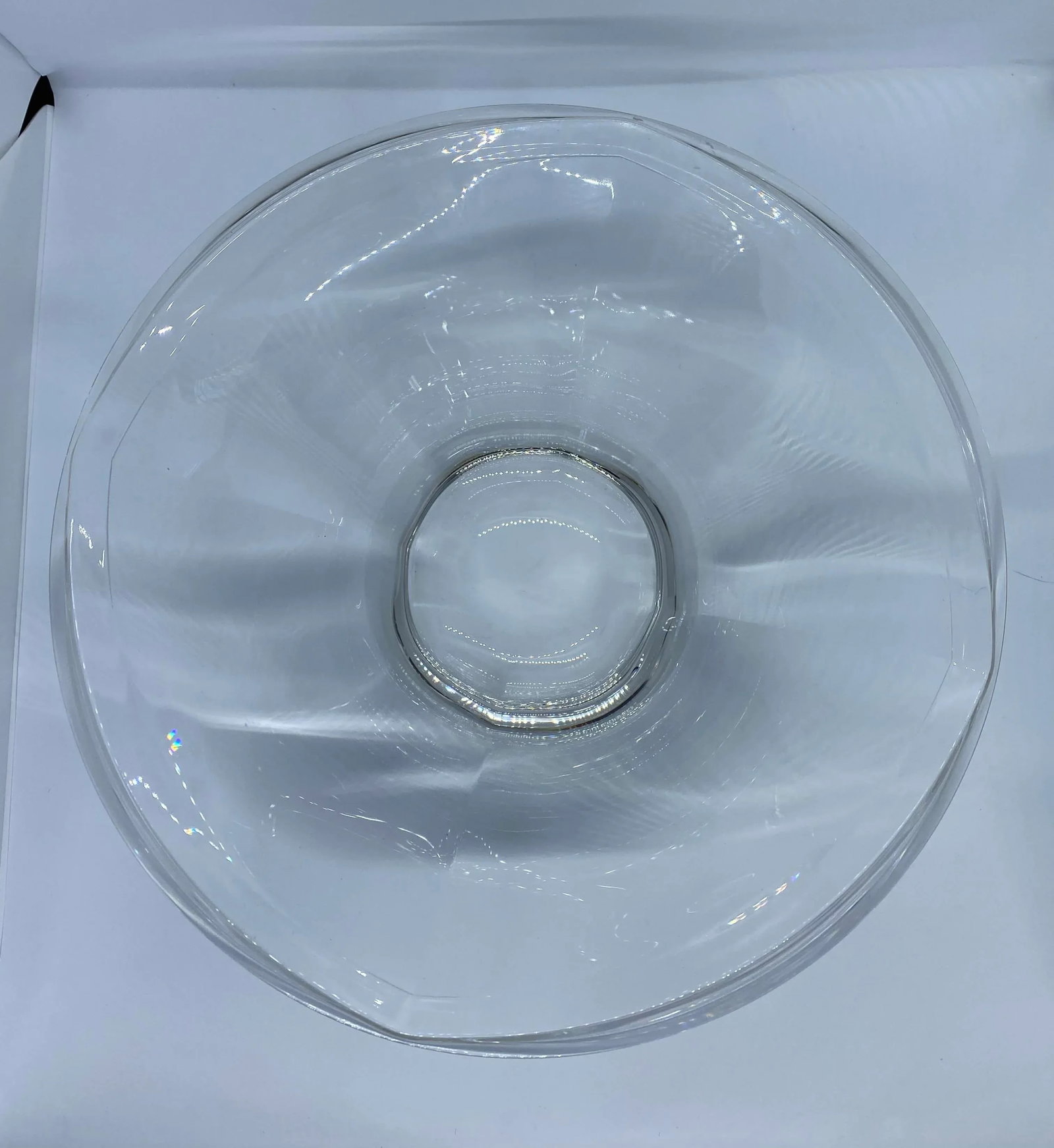 Late 20th Century Villeroy & Boch Modernist Crystal Centerpiece Bowl - 4