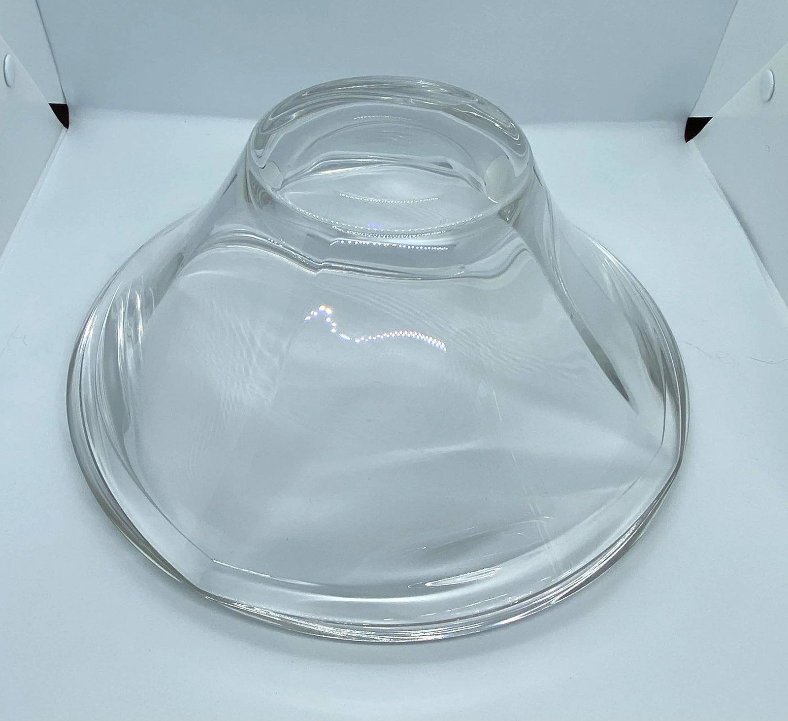 Late 20th Century Villeroy & Boch Modernist Crystal Centerpiece Bowl - 7