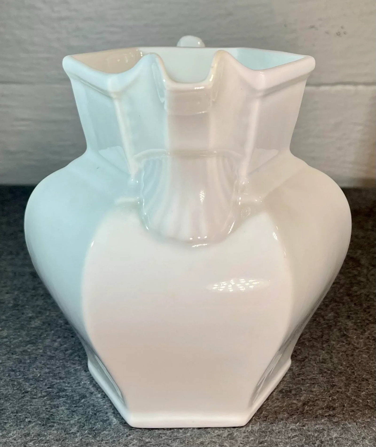 19th Century White Ironstone Pitcher - 3