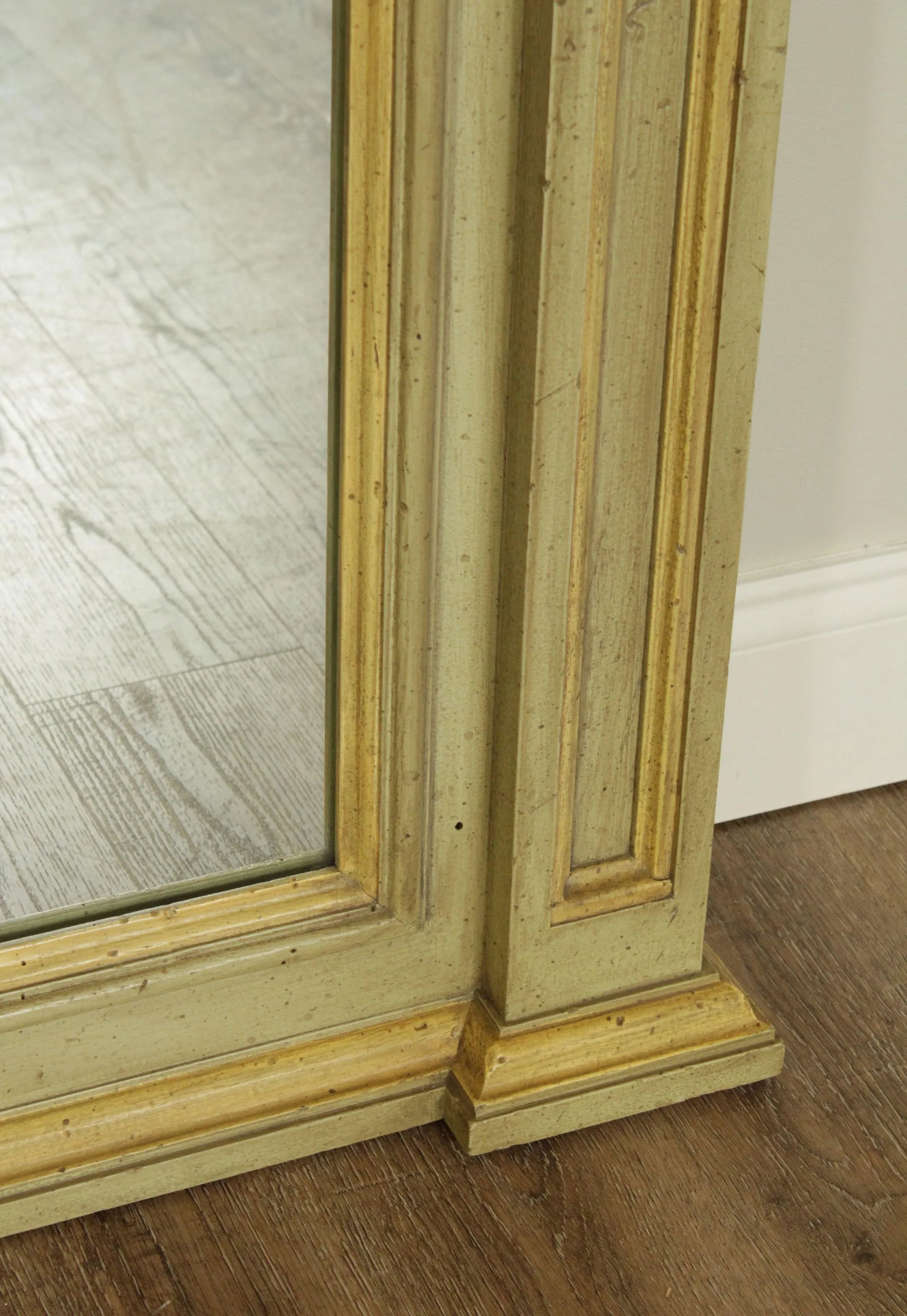 John Widdicomb Vintage French Louis XV Style Painted Wall Mirror - 10