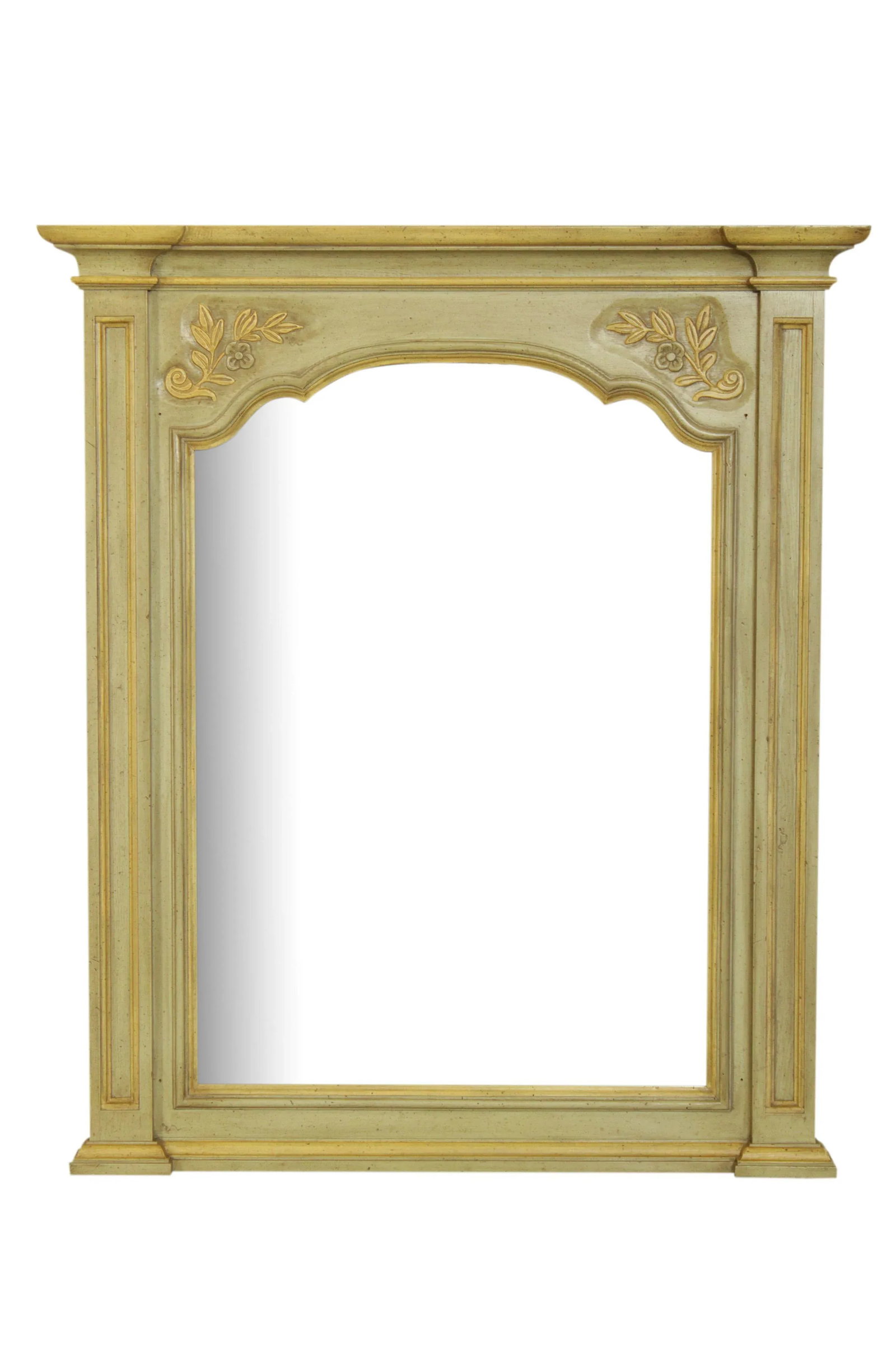 John Widdicomb Vintage French Louis XV Style Painted Wall Mirror - 13