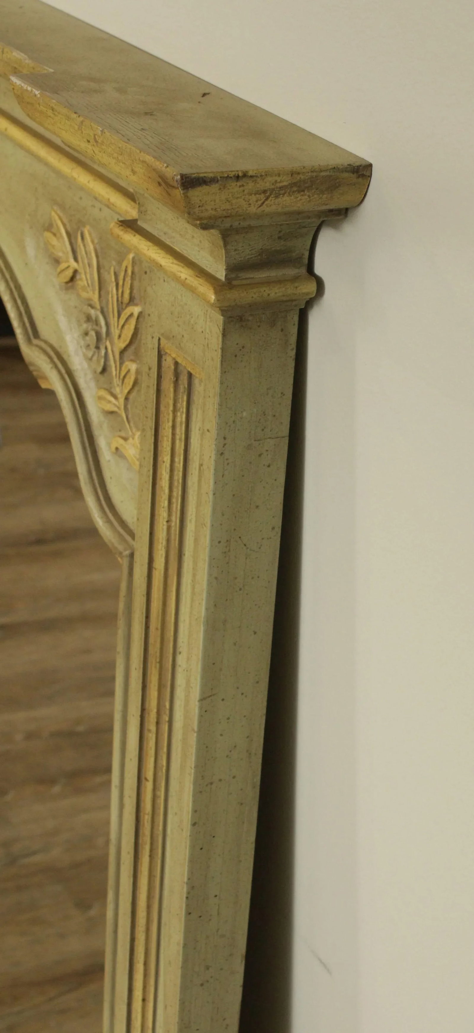 John Widdicomb Vintage French Louis XV Style Painted Wall Mirror - 5