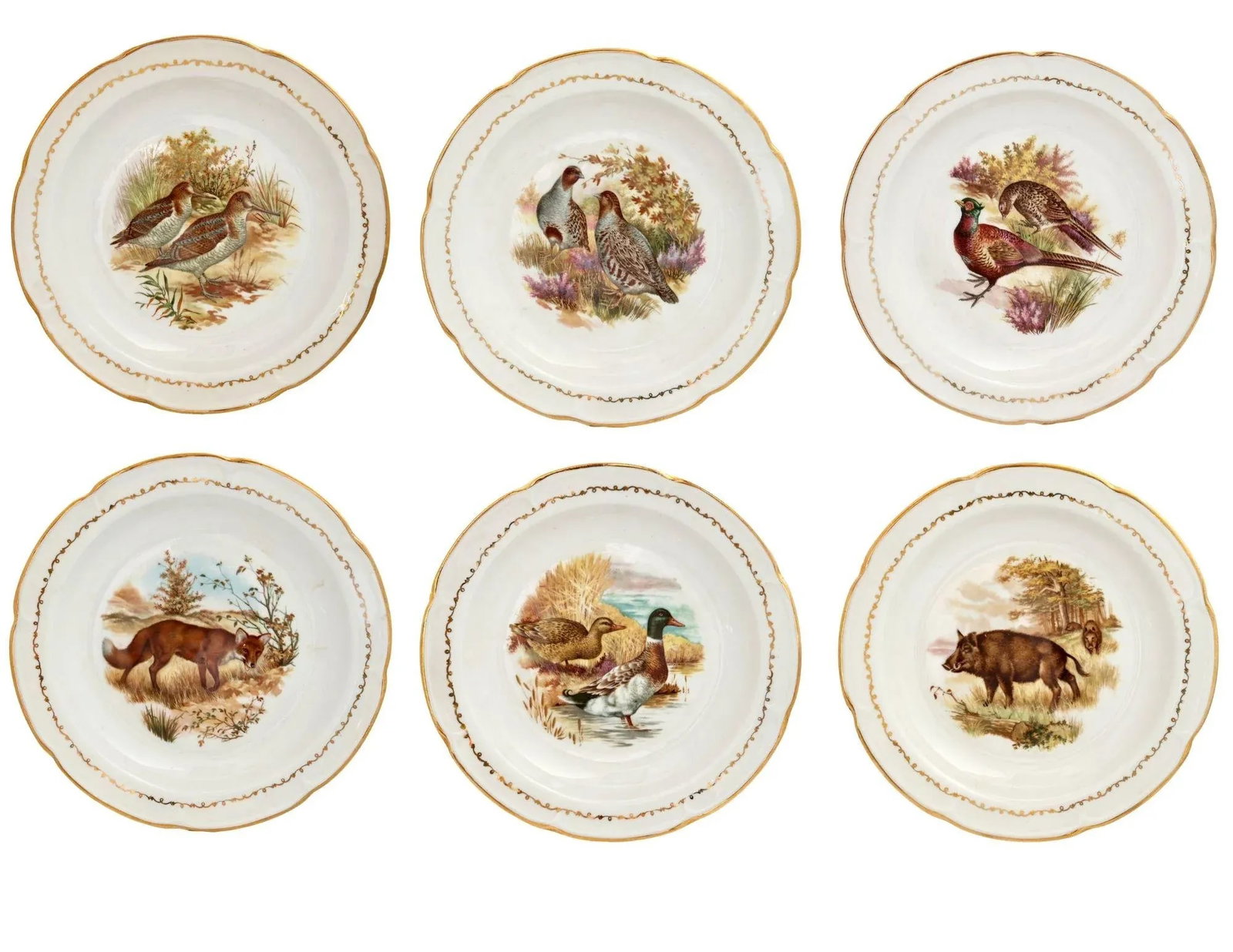 French Wildlife Risotto/Pasta/Soup Bowls - 3