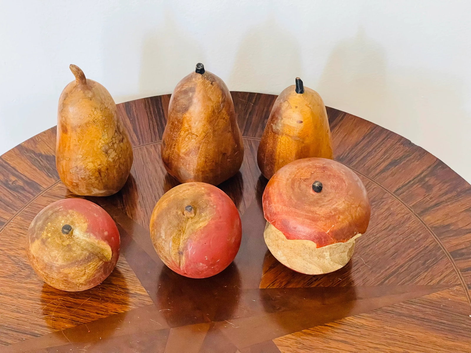 1960s Vintage Wood Cut and Papier Mache Folk Art Fruit and Vegetables - 6