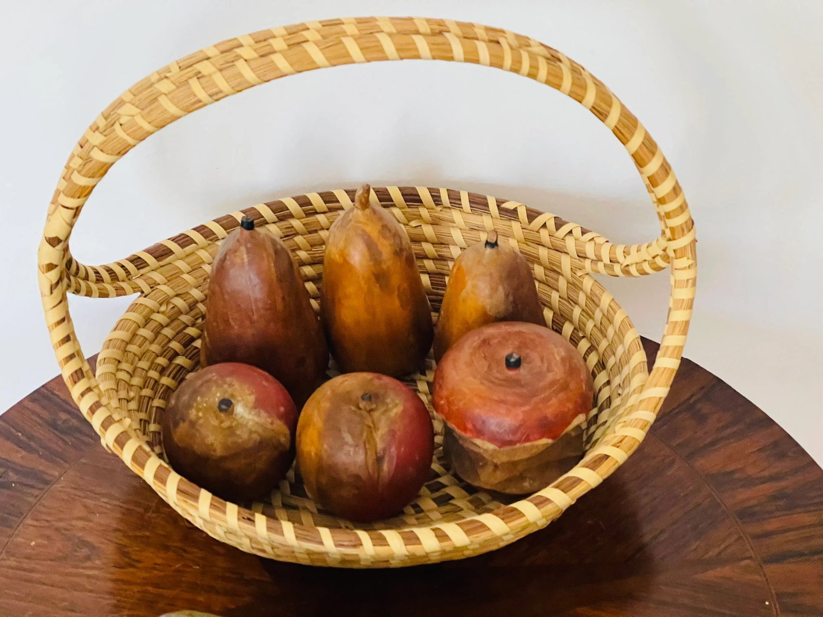 1960s Vintage Wood Cut and Papier Mache Folk Art Fruit and Vegetables - 7