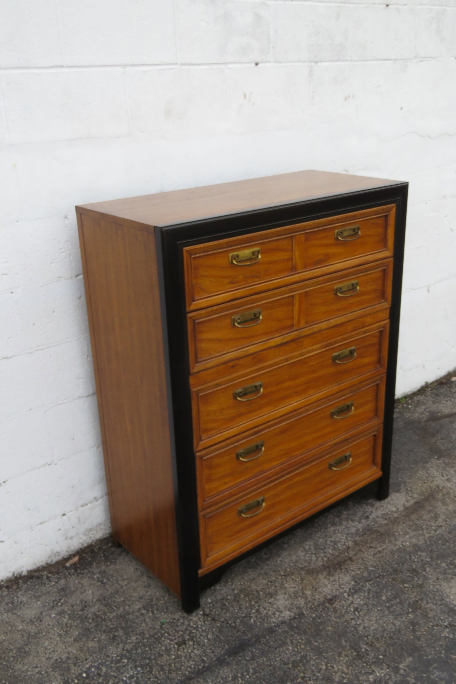 Late 20th Century Thomasville Chinoiserie Hollywood Regency Tall Chest of Drawers 6213 - 10
