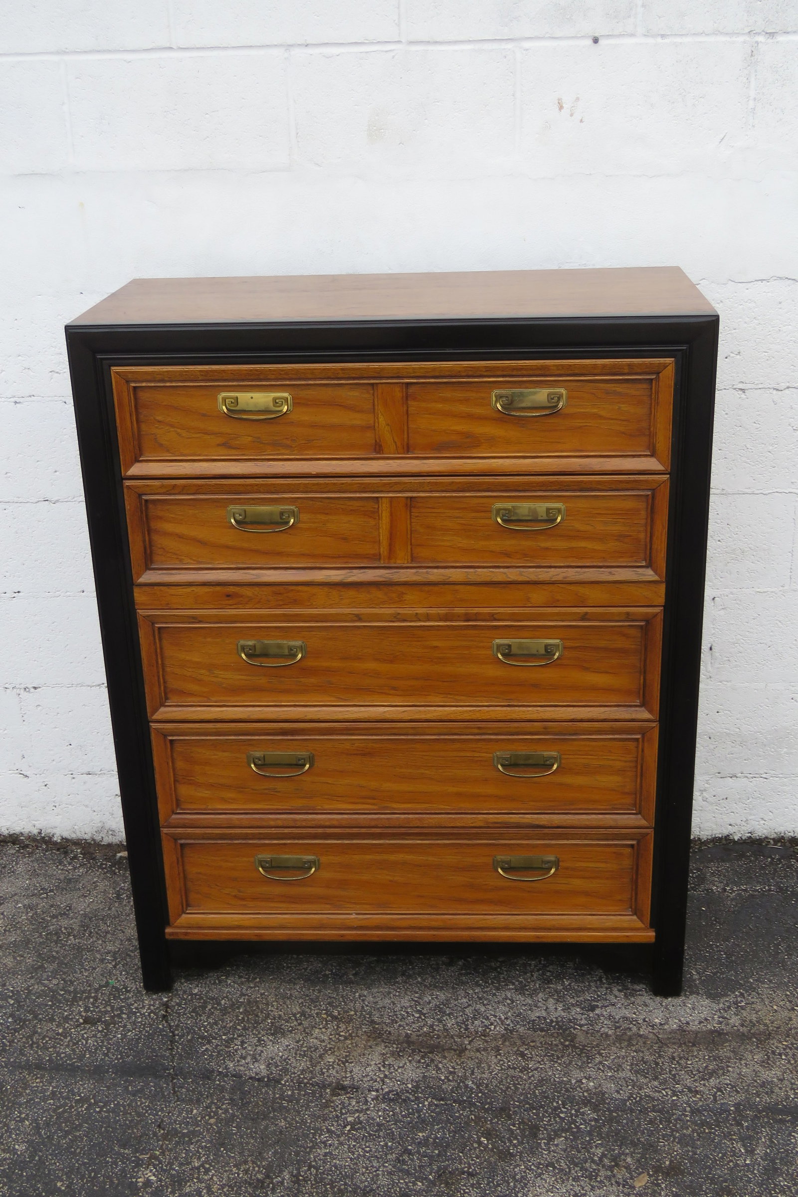 Late 20th Century Thomasville Chinoiserie Hollywood Regency Tall Chest of Drawers 6213 - 13