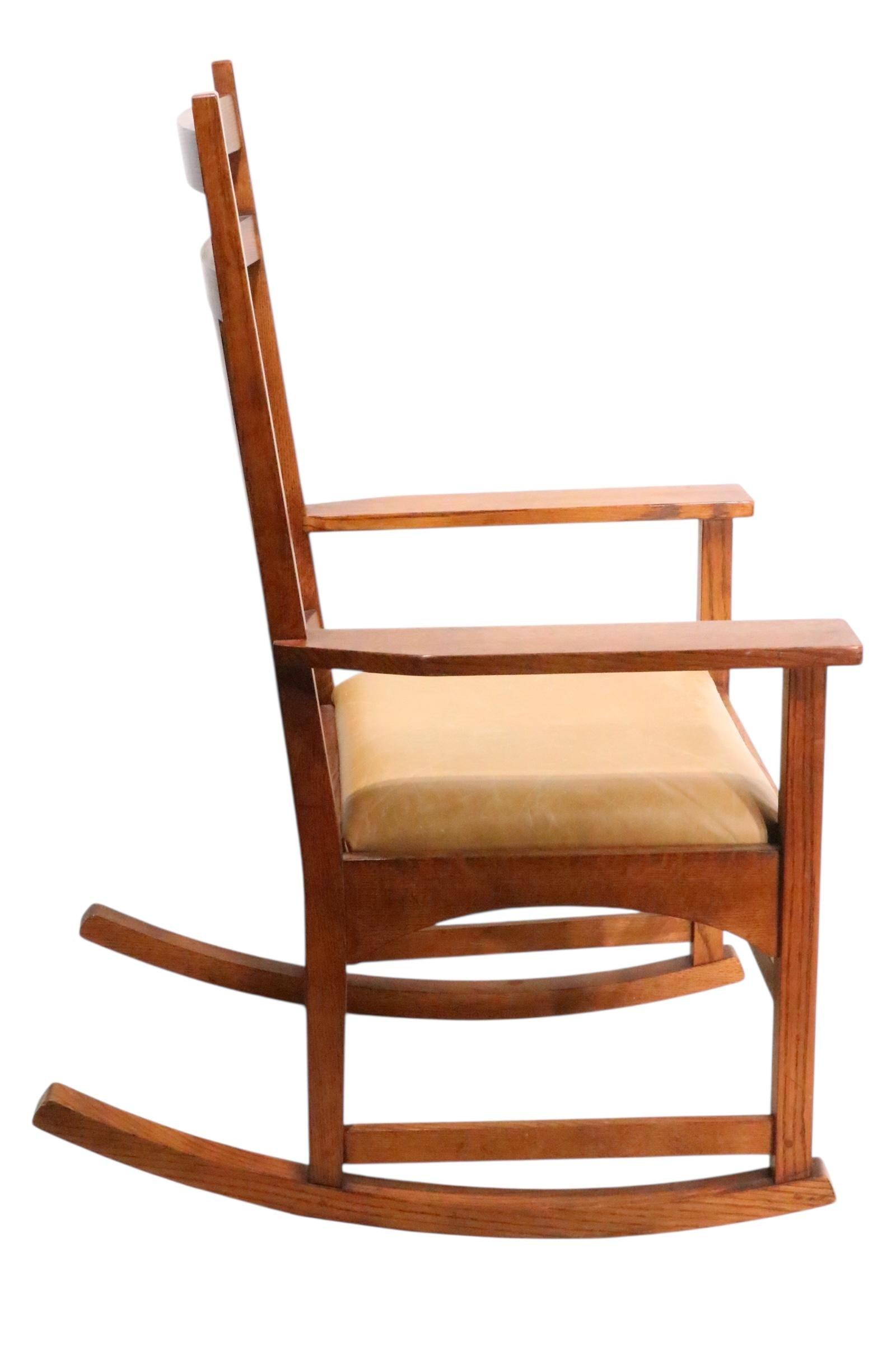 Contemporary Mission Arts and Crafts Harvey Ellis Stickley Rocking Chair - 6