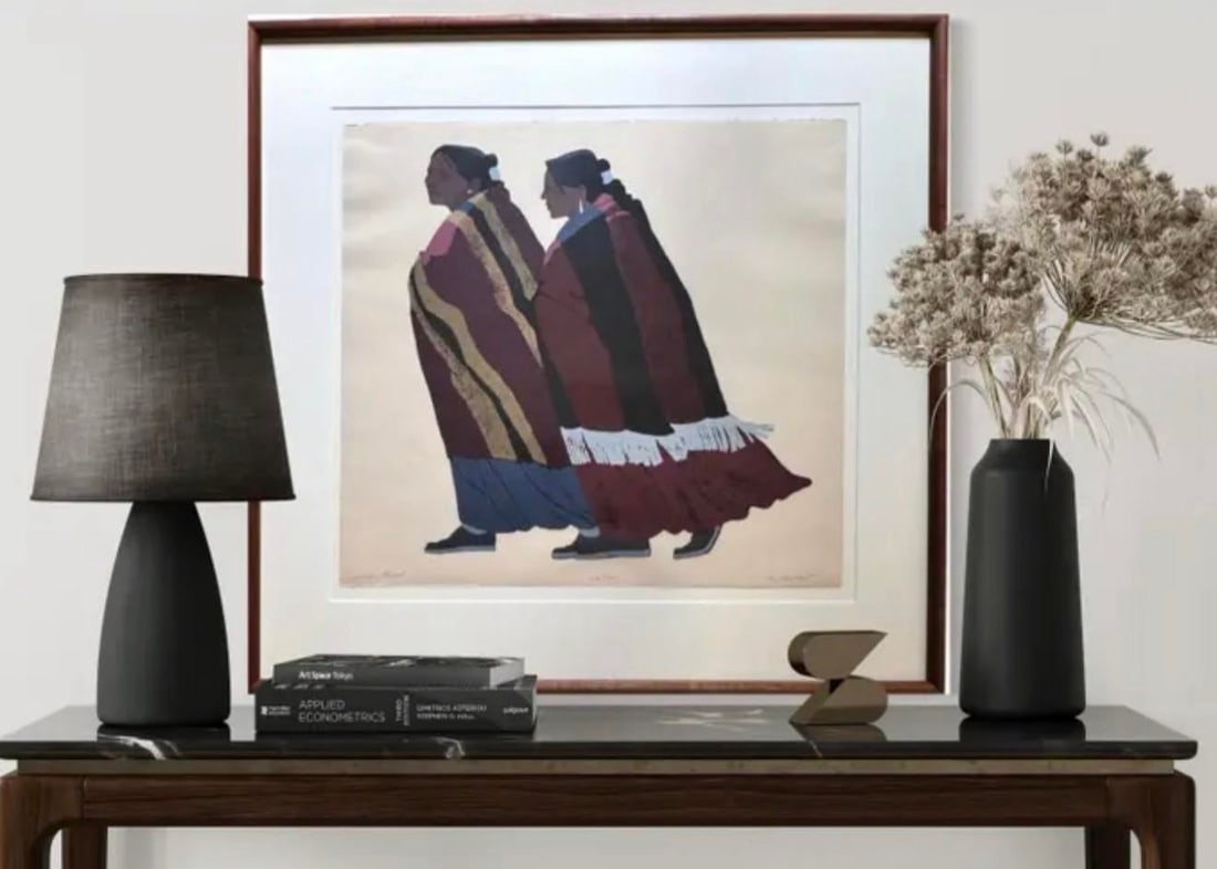 Louis De Mayo "Conversation" 1981 Hand Signed Fine Art Serigraph Limited Edition - 3