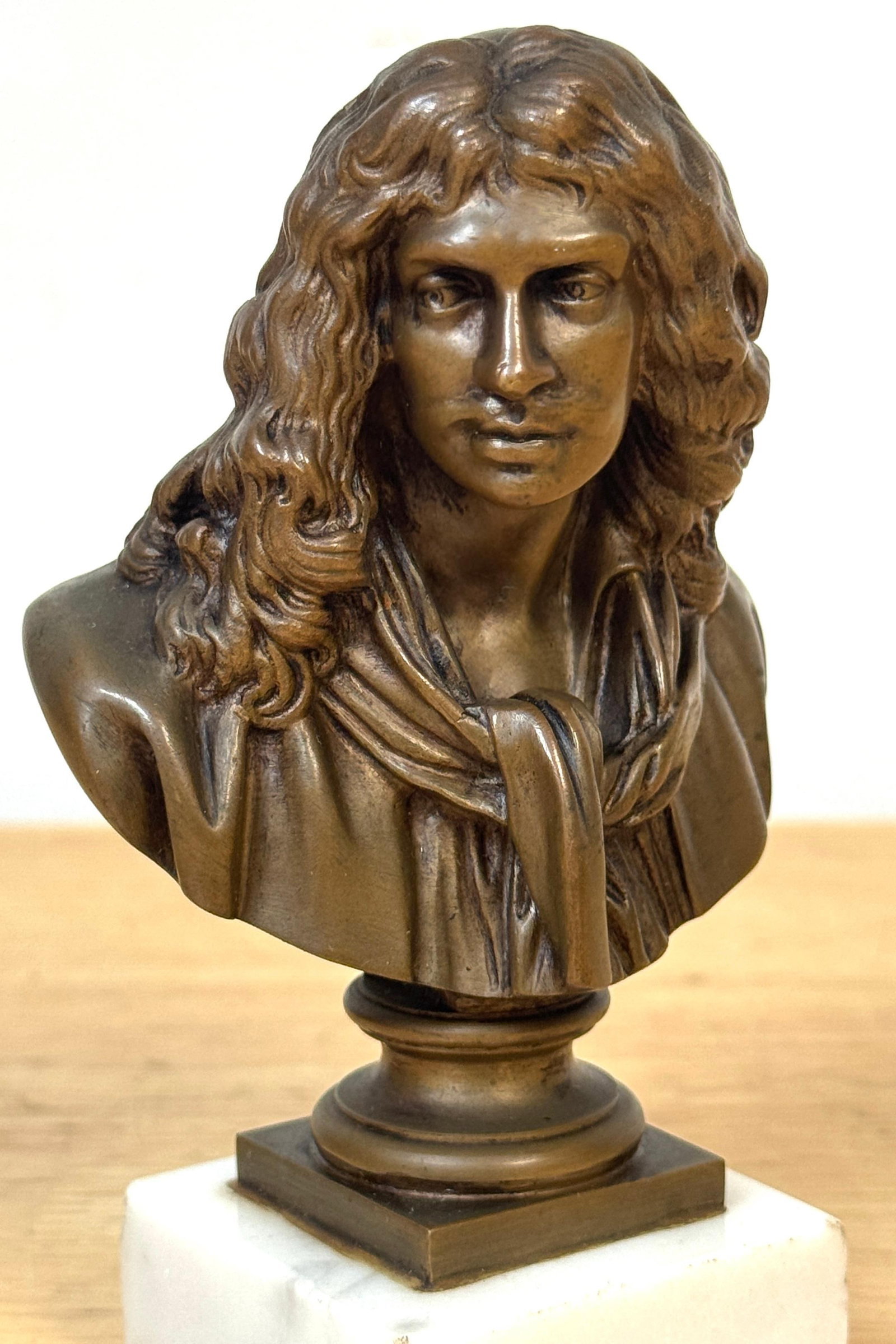 Bronze Reduction Bust of Moliere by F. Barbedienne, after Caffieri - 13