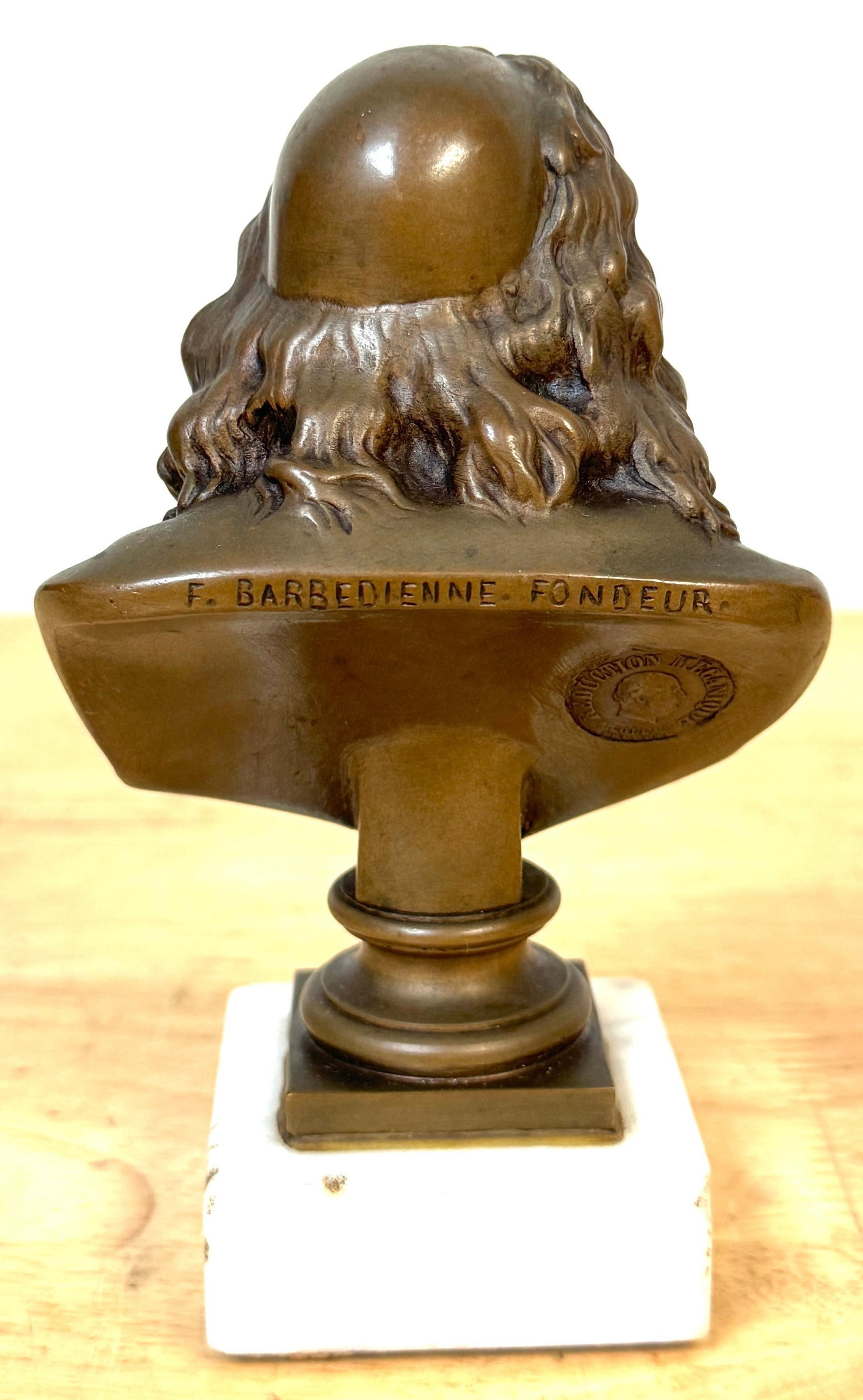 Bronze Reduction Bust of Moliere by F. Barbedienne, after Caffieri - 15