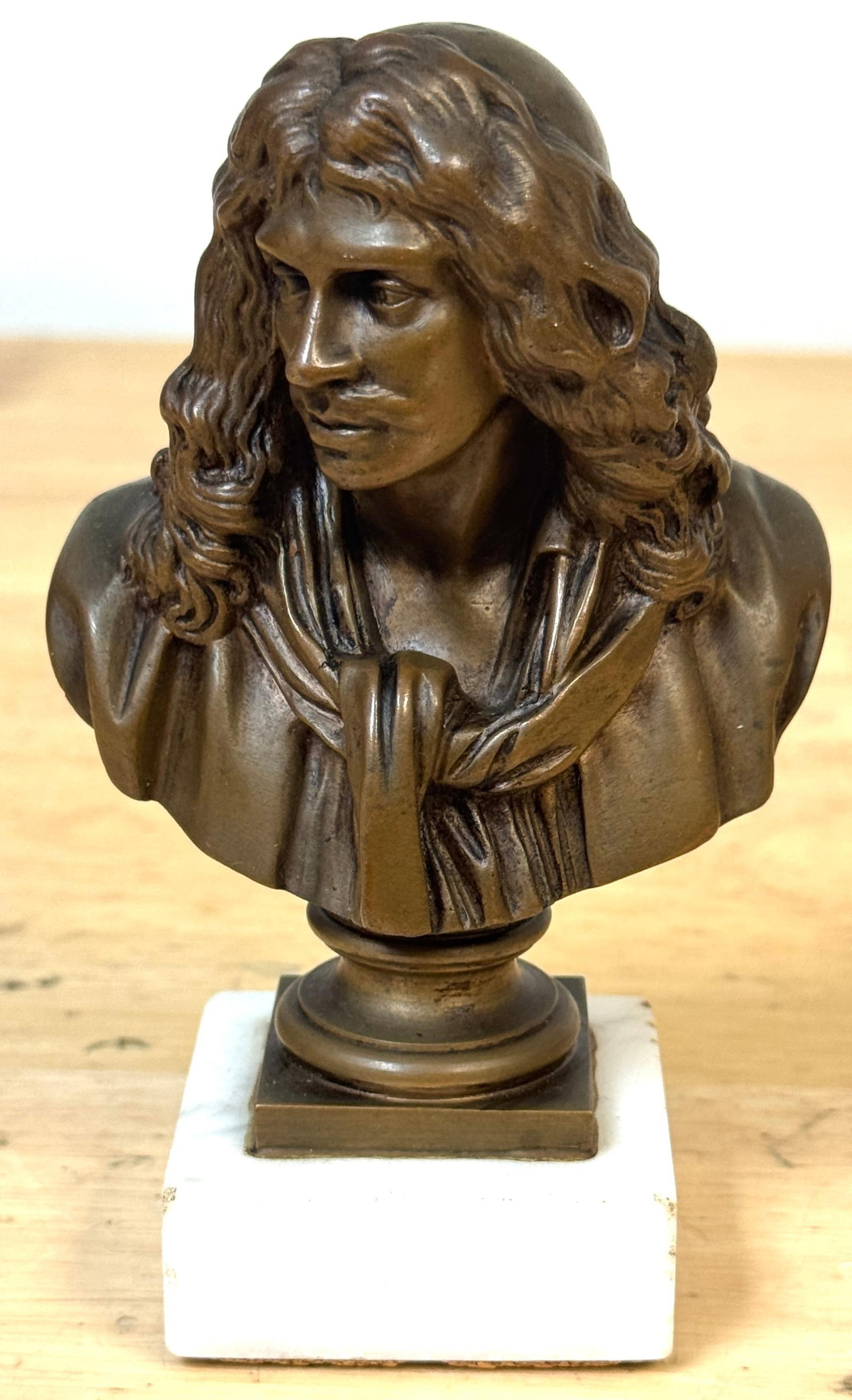 Bronze Reduction Bust of Moliere by F. Barbedienne, after Caffieri - 2