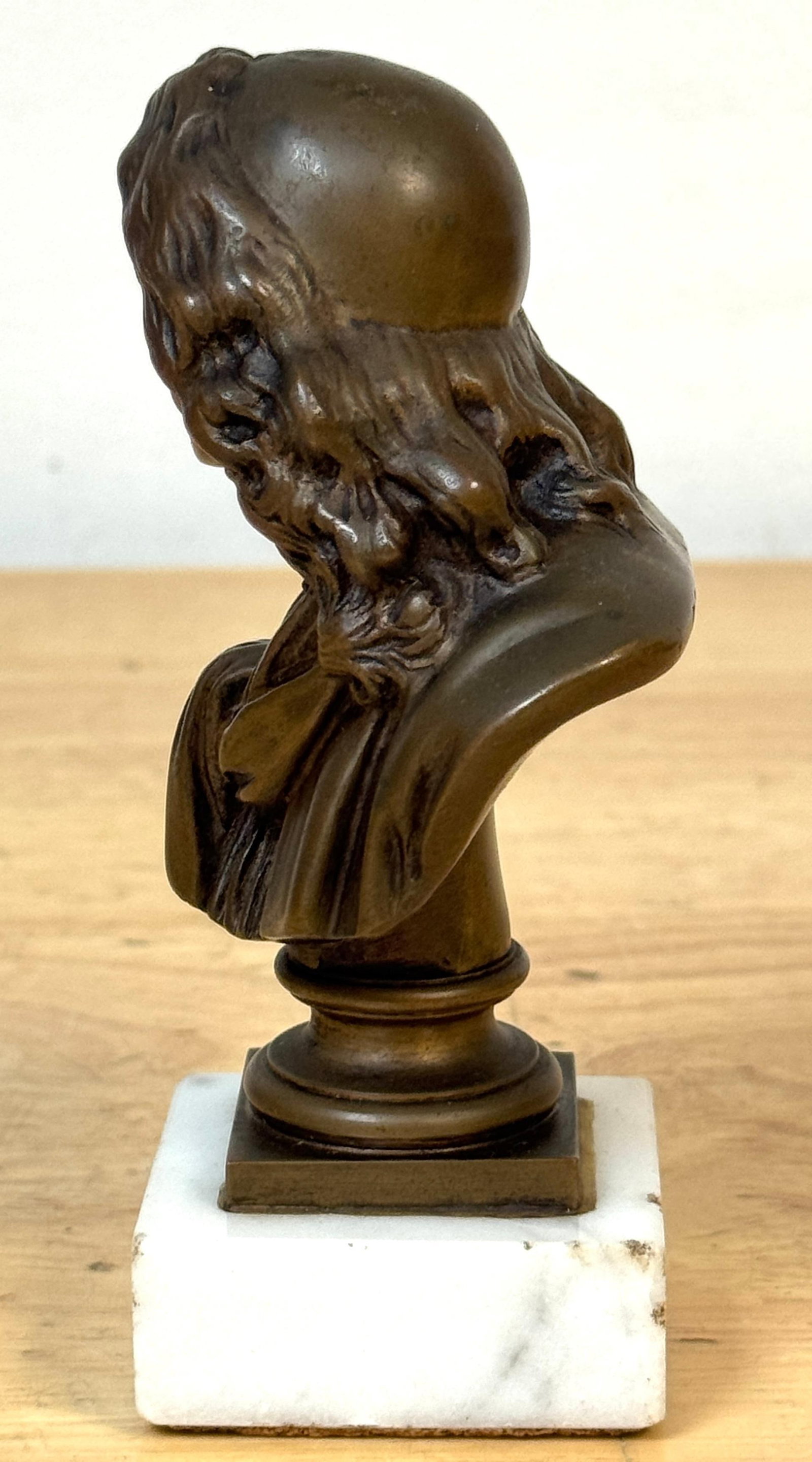 Bronze Reduction Bust of Moliere by F. Barbedienne, after Caffieri - 4