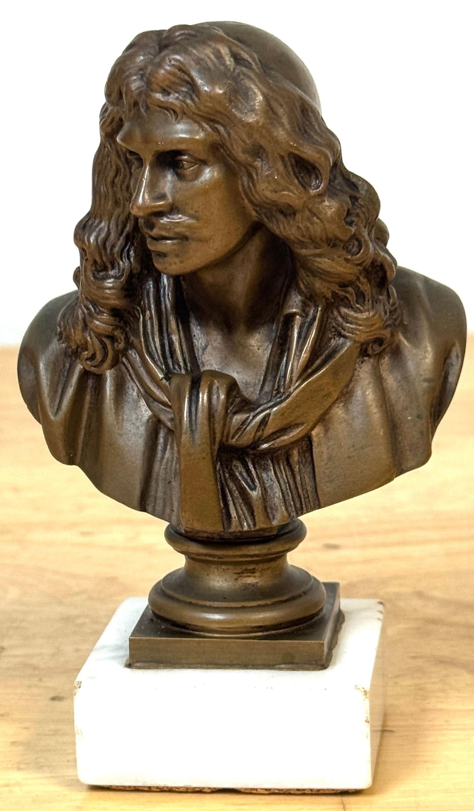 Bronze Reduction Bust of Moliere by F. Barbedienne, after Caffieri - 6