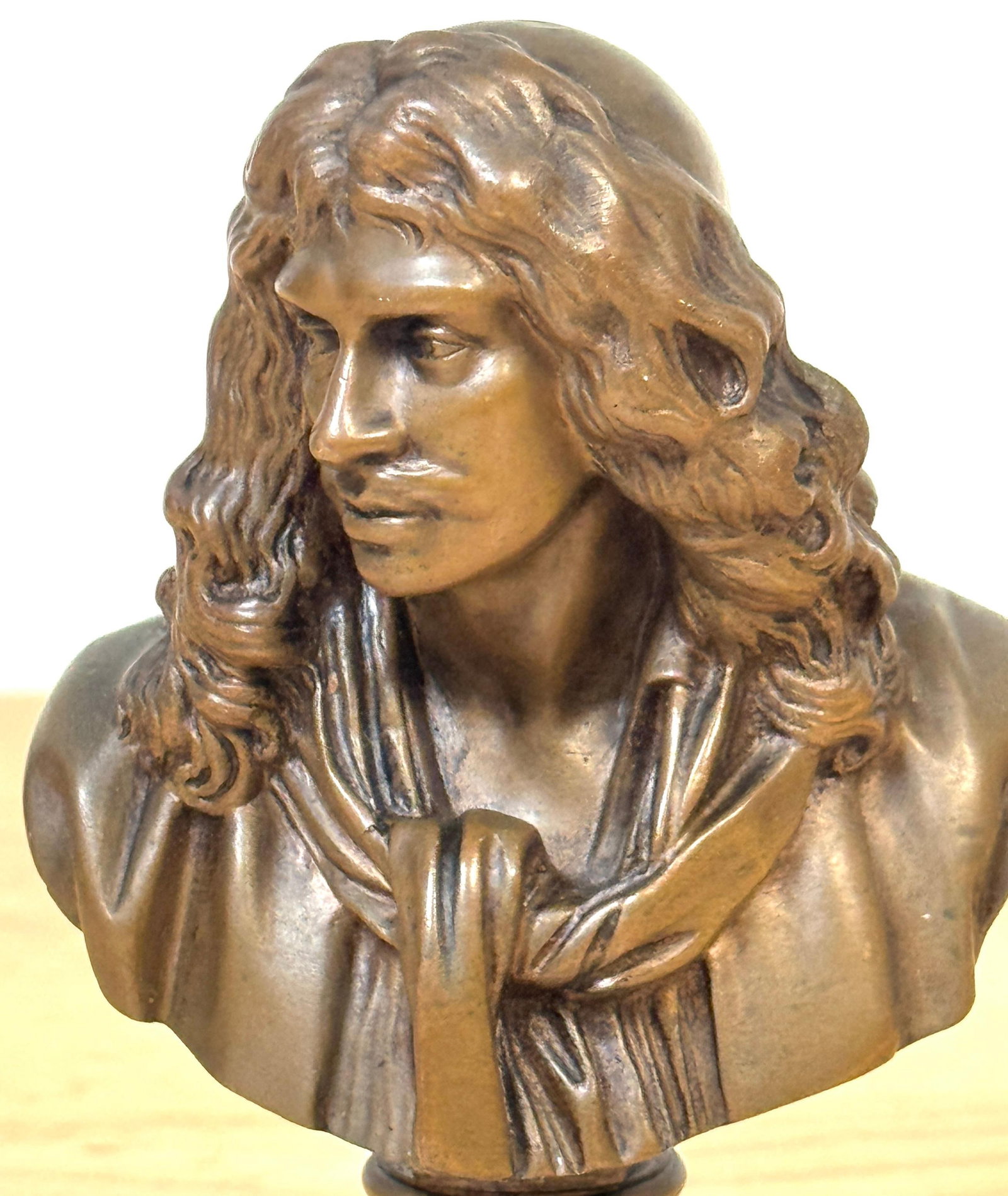 Bronze Reduction Bust of Moliere by F. Barbedienne, after Caffieri - 7