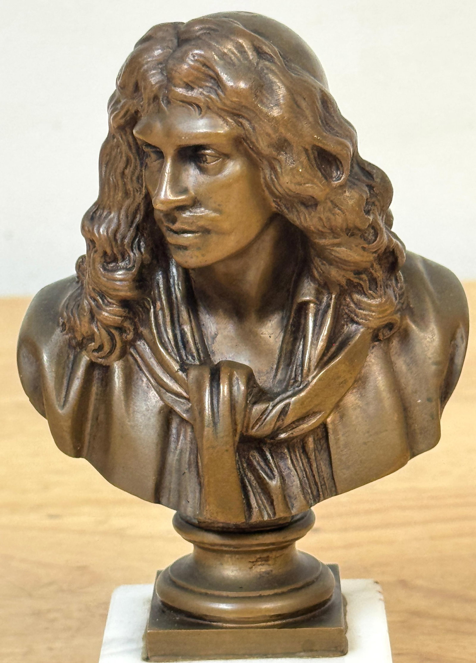 Bronze Reduction Bust of Moliere by F. Barbedienne, after Caffieri - 9