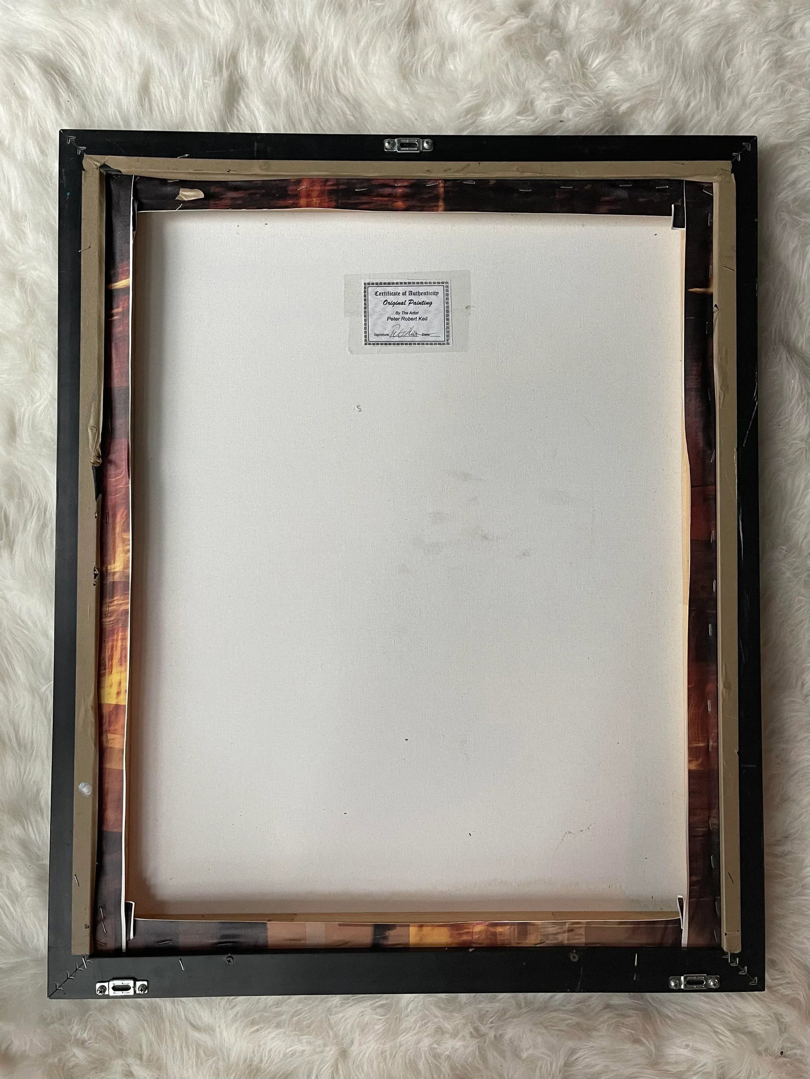 Late 20th Century Abstract Expressionist Figurative Acrylic Painting by Peter Keil, Framed - 4
