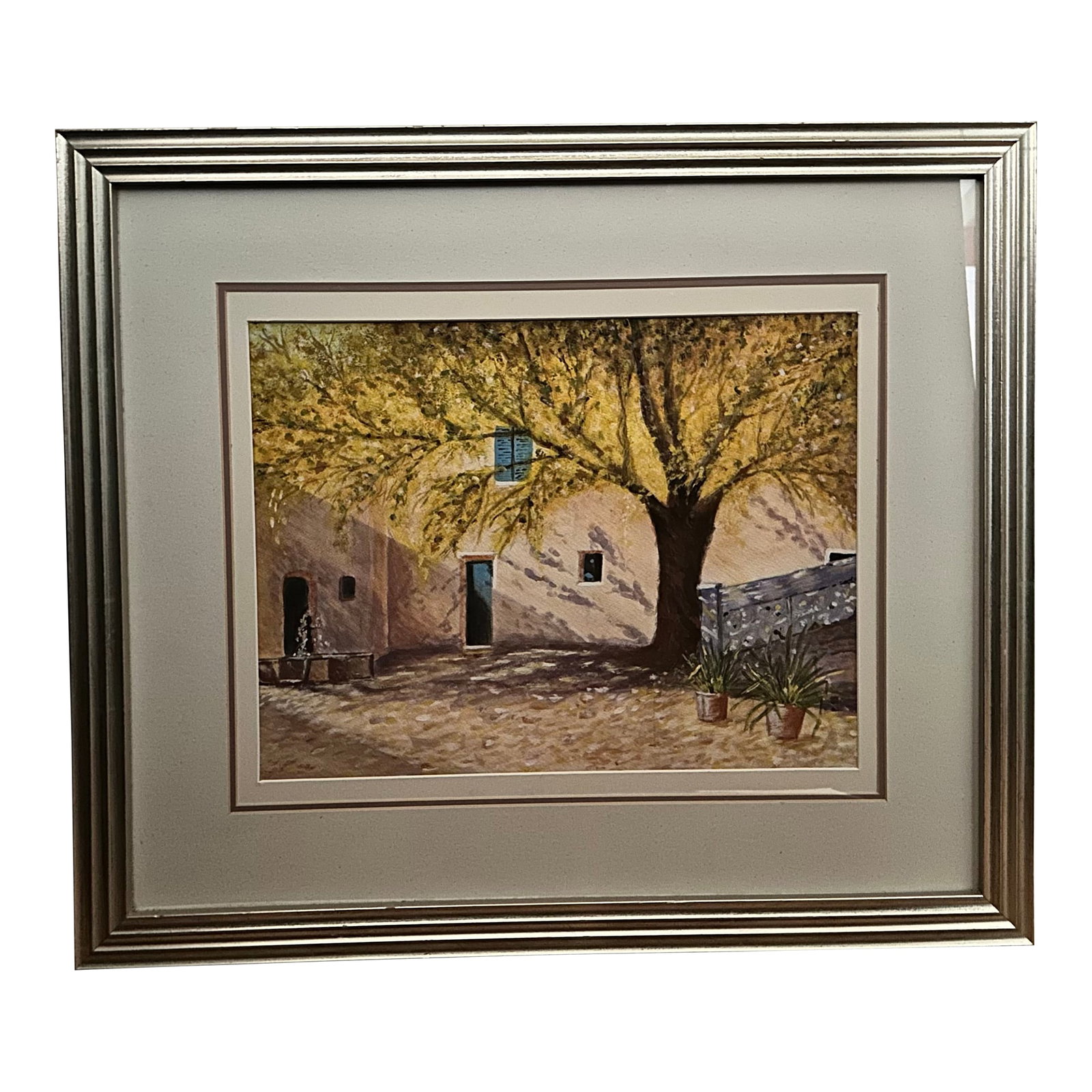 "Fall Light" 20th Century Watercolor Artist Unknown (1 of 4)
