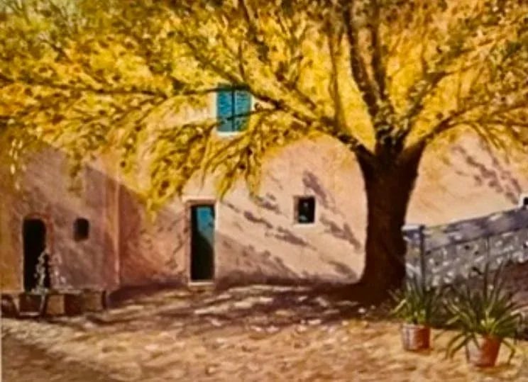 "Fall Light" 20th Century Watercolor Artist Unknown - 4
