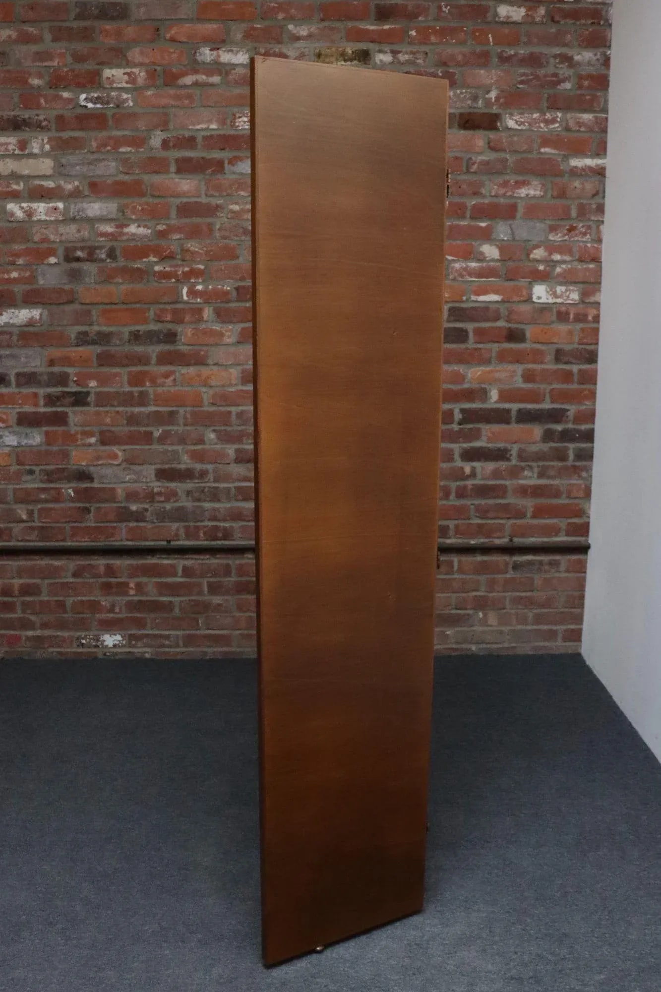 Vintage Italian Trompe l'Oeil Leather Book Library Folding Screen by Sarreid - 5