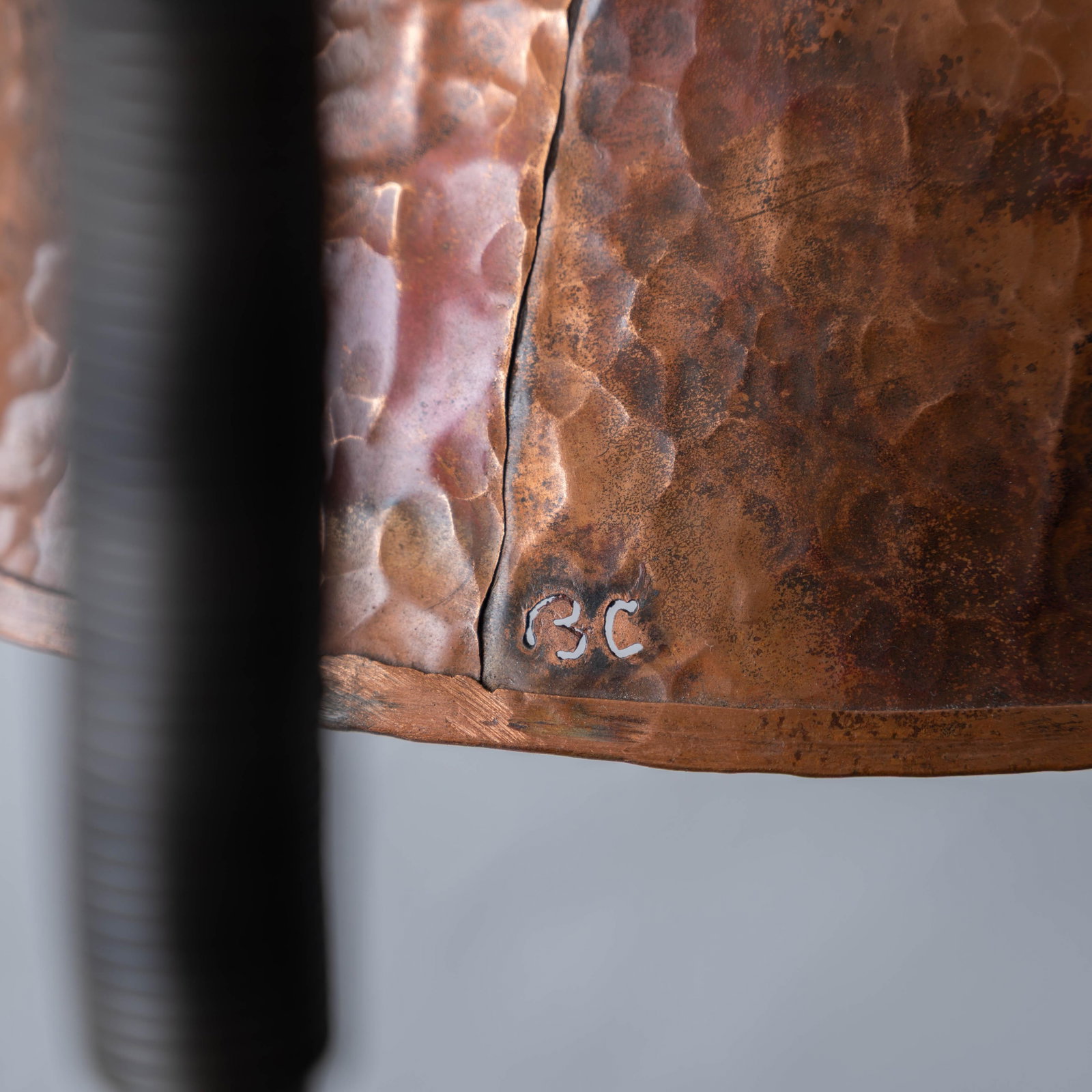 Arts & Crafts Style Hammered Copper Floor Lamp - 14