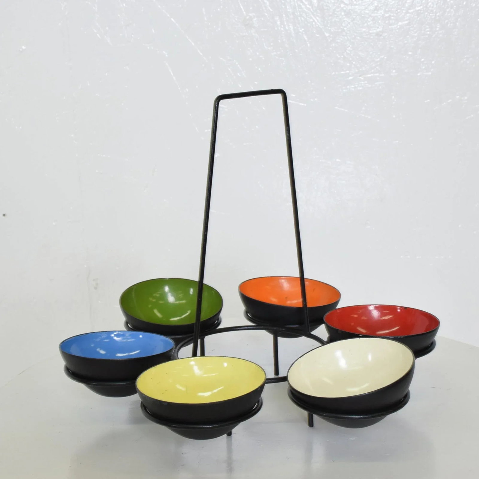 1950s Herbert Krenchel Colorful Krenit Serving Bowls Set of Six Denmark - 5