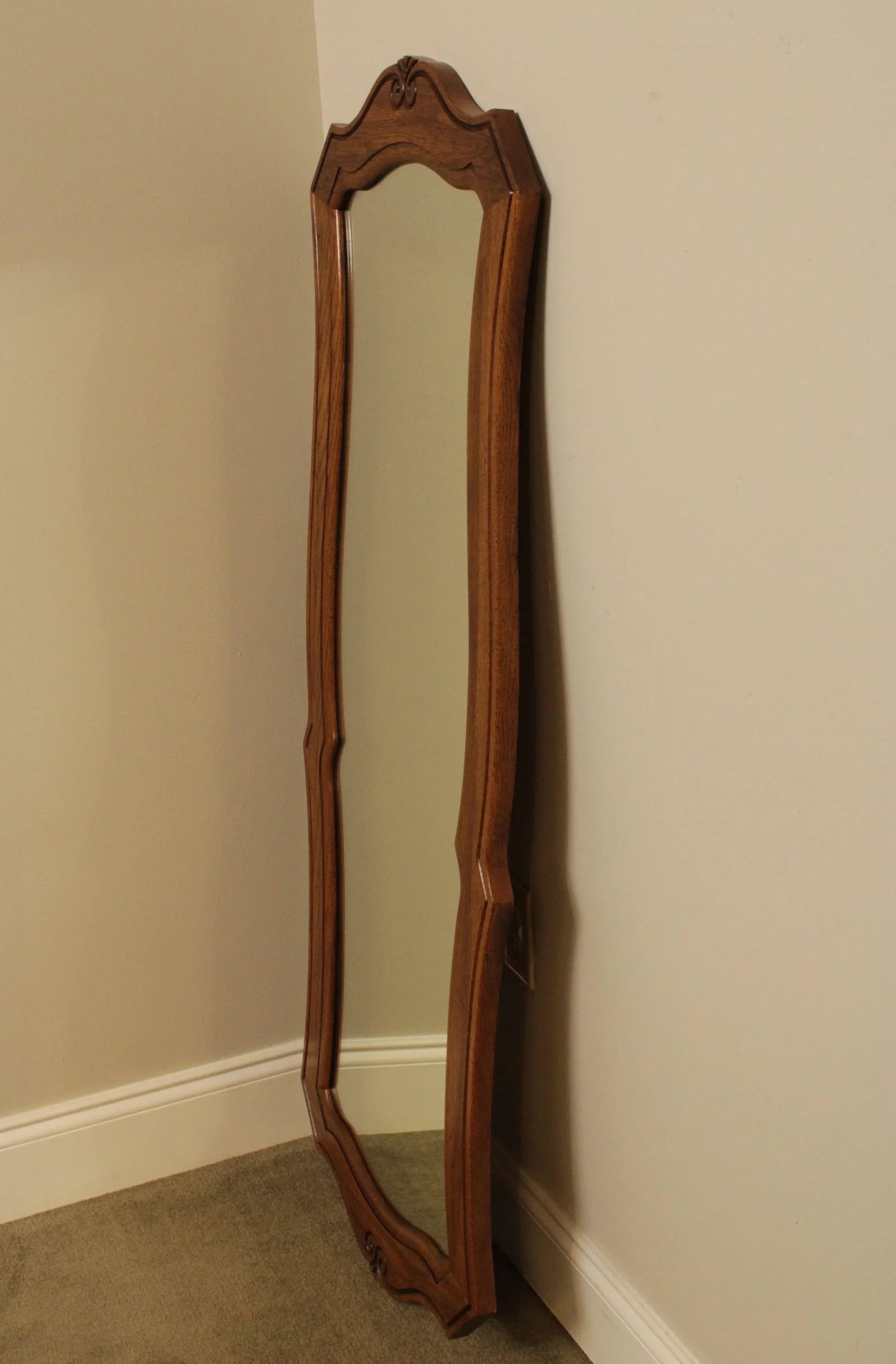 Thomasville French Country Style Vintage Oak Mirrors - a Pair - 4