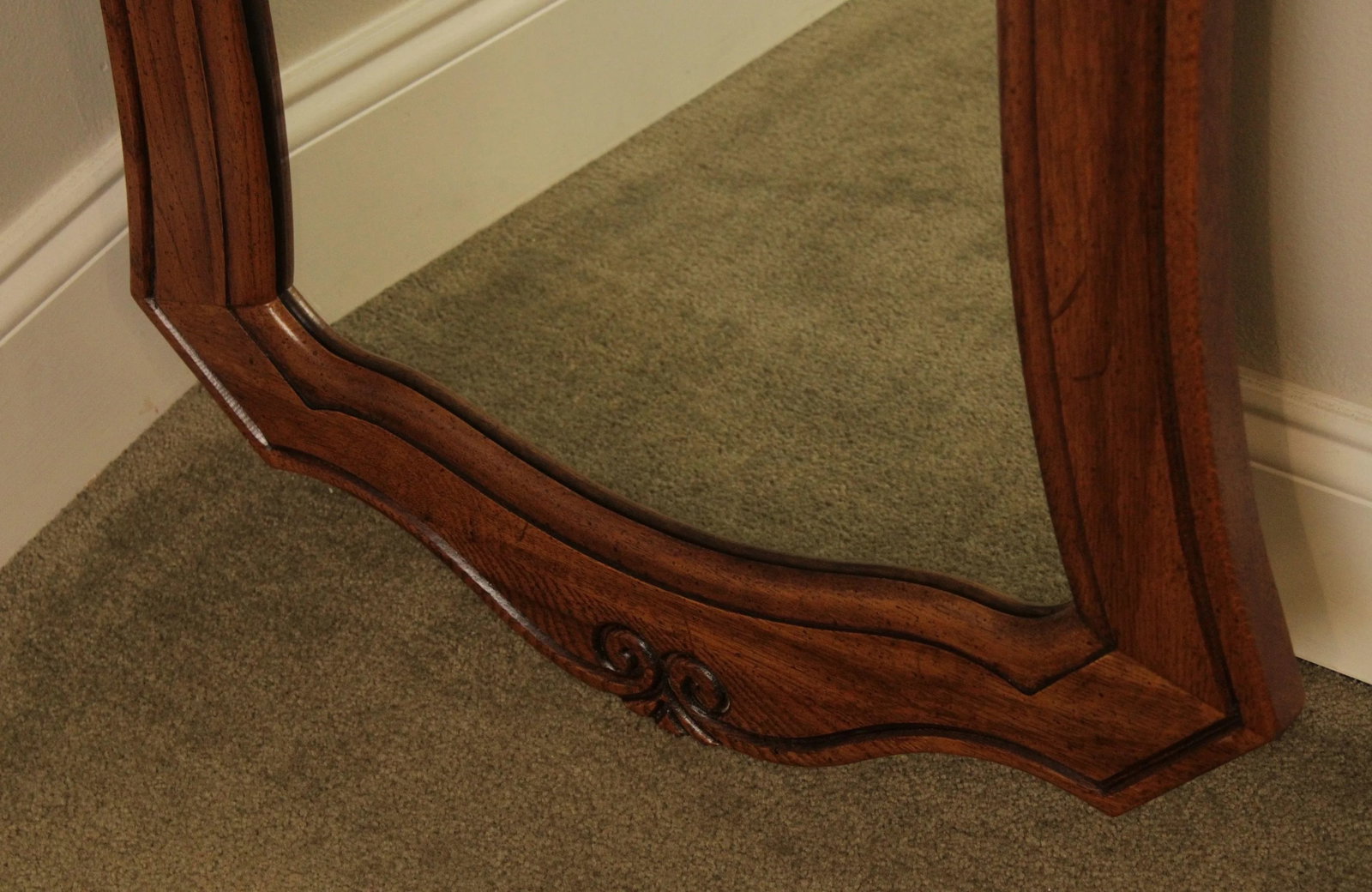 Thomasville French Country Style Vintage Oak Mirrors - a Pair - 6