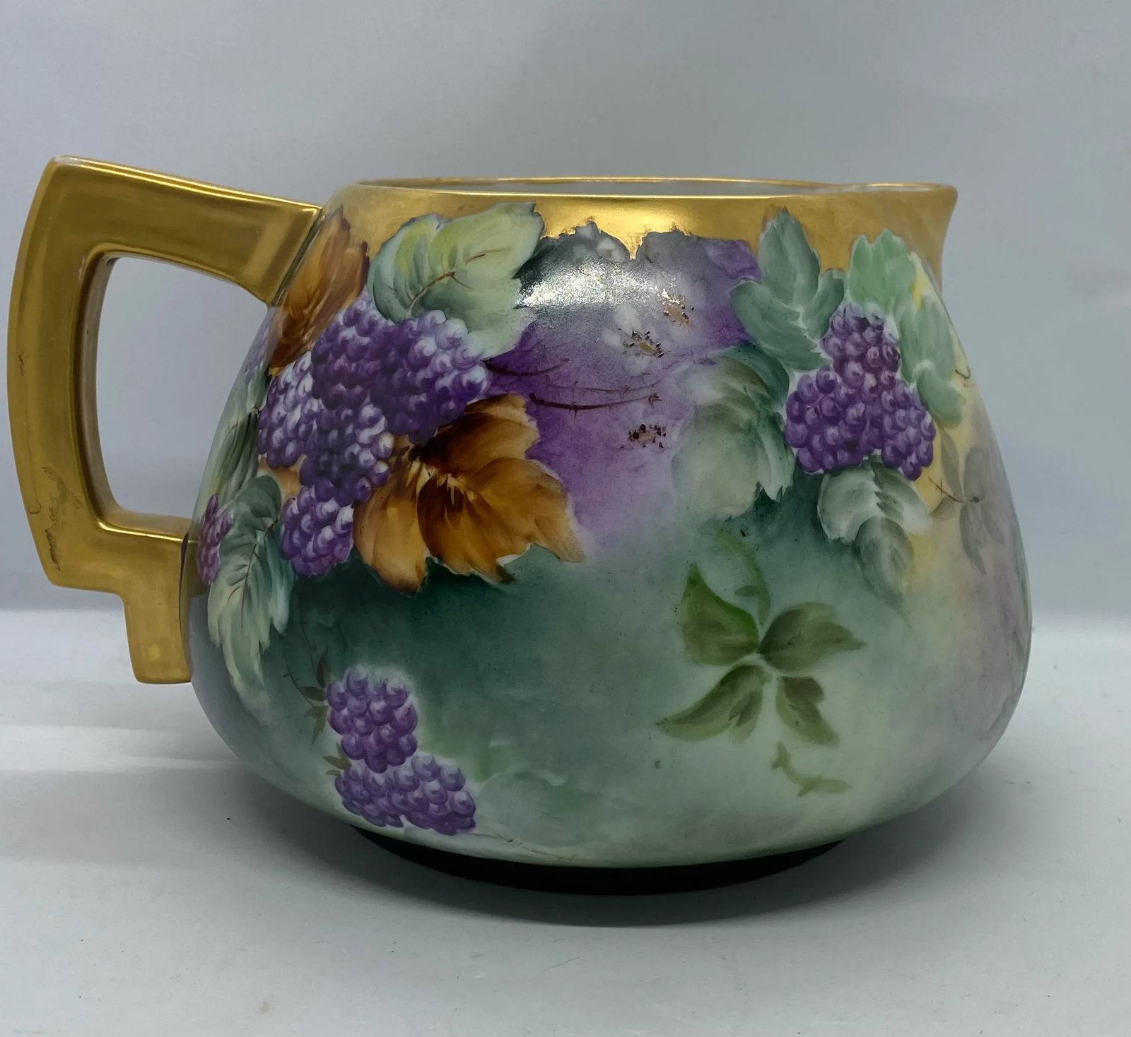Vintage Mid 20th Century T K Czechoslovakia Cider Pitcher Signed - 4