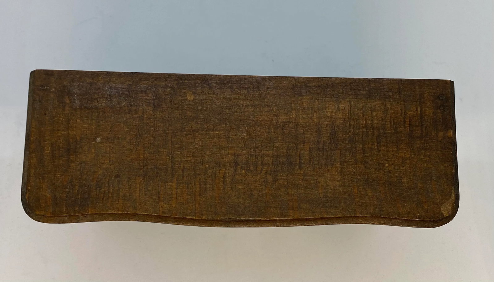 1920's Primitive French Country Cherry Wood Jewelry Casket - 4