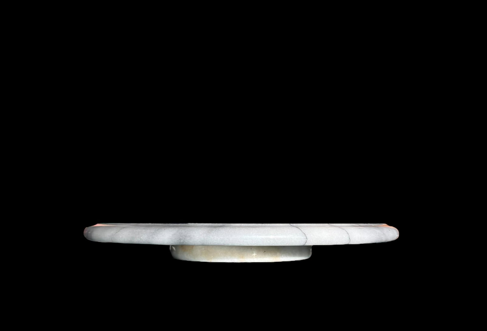 Vintage Carrerra Marble Lazy Susan - 7