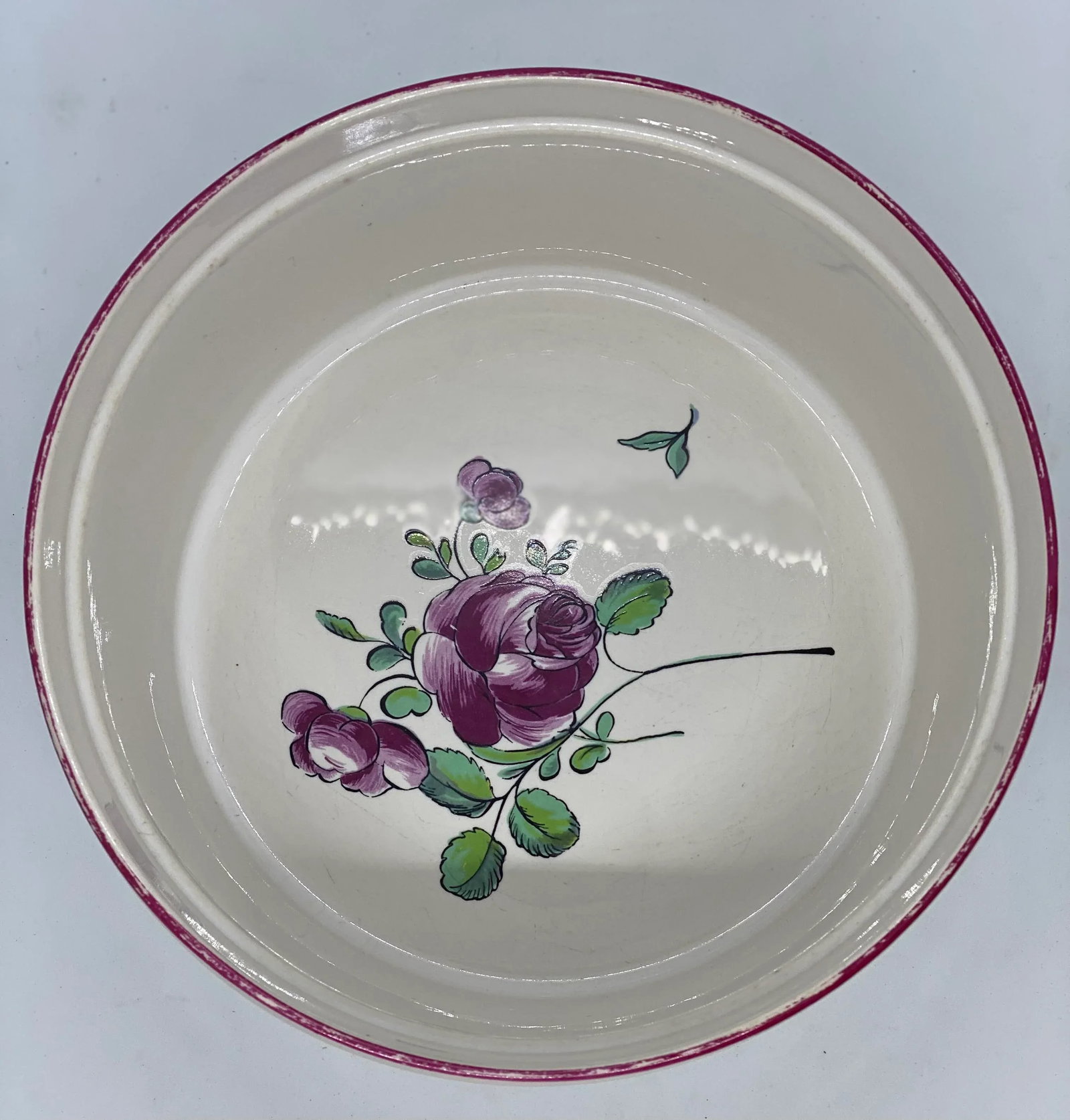 Gien France Porcelaine a Feu Vestal Strasbourg Souffle Bowl - 6