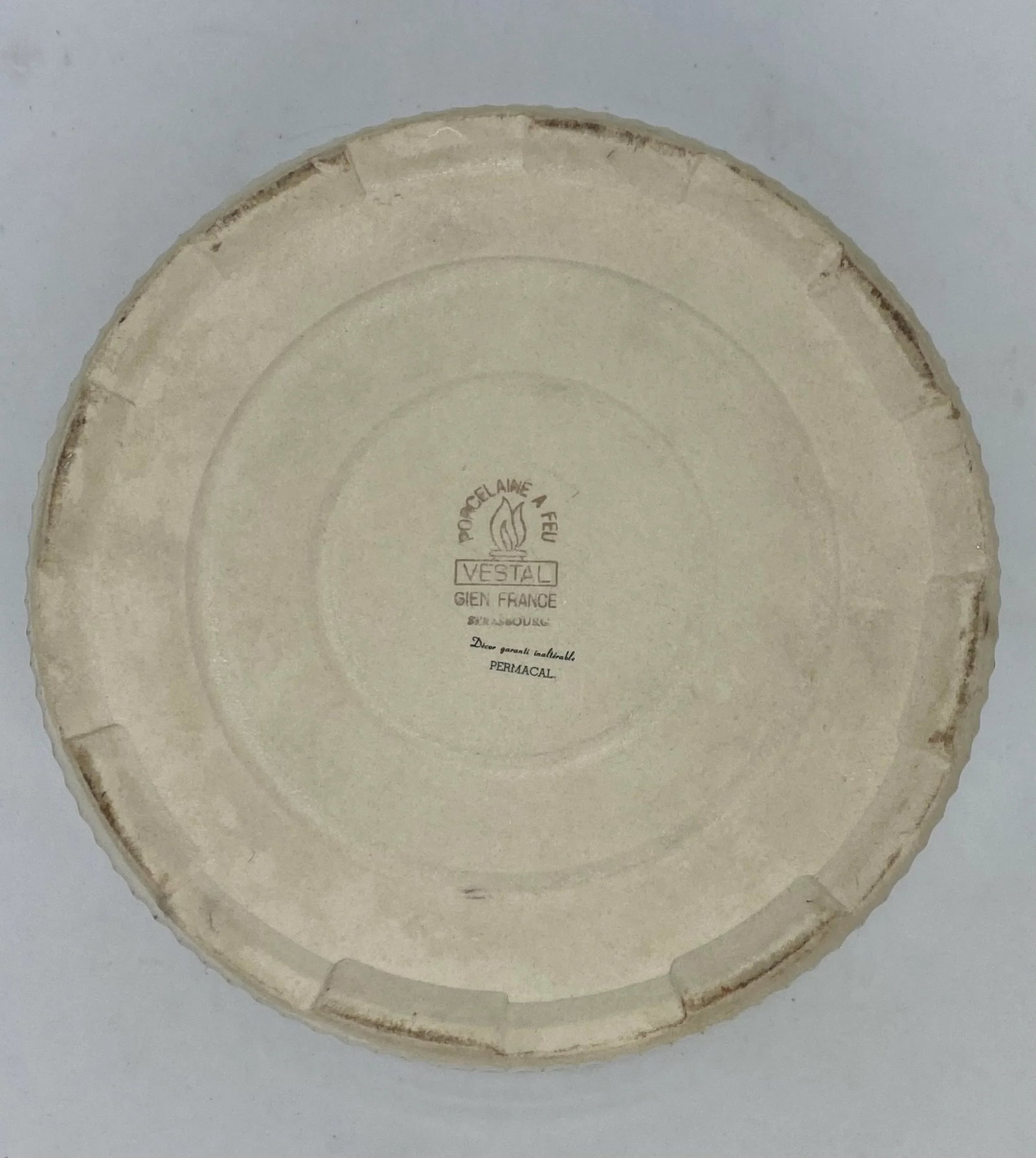 Gien France Porcelaine a Feu Vestal Strasbourg Souffle Bowl - 8