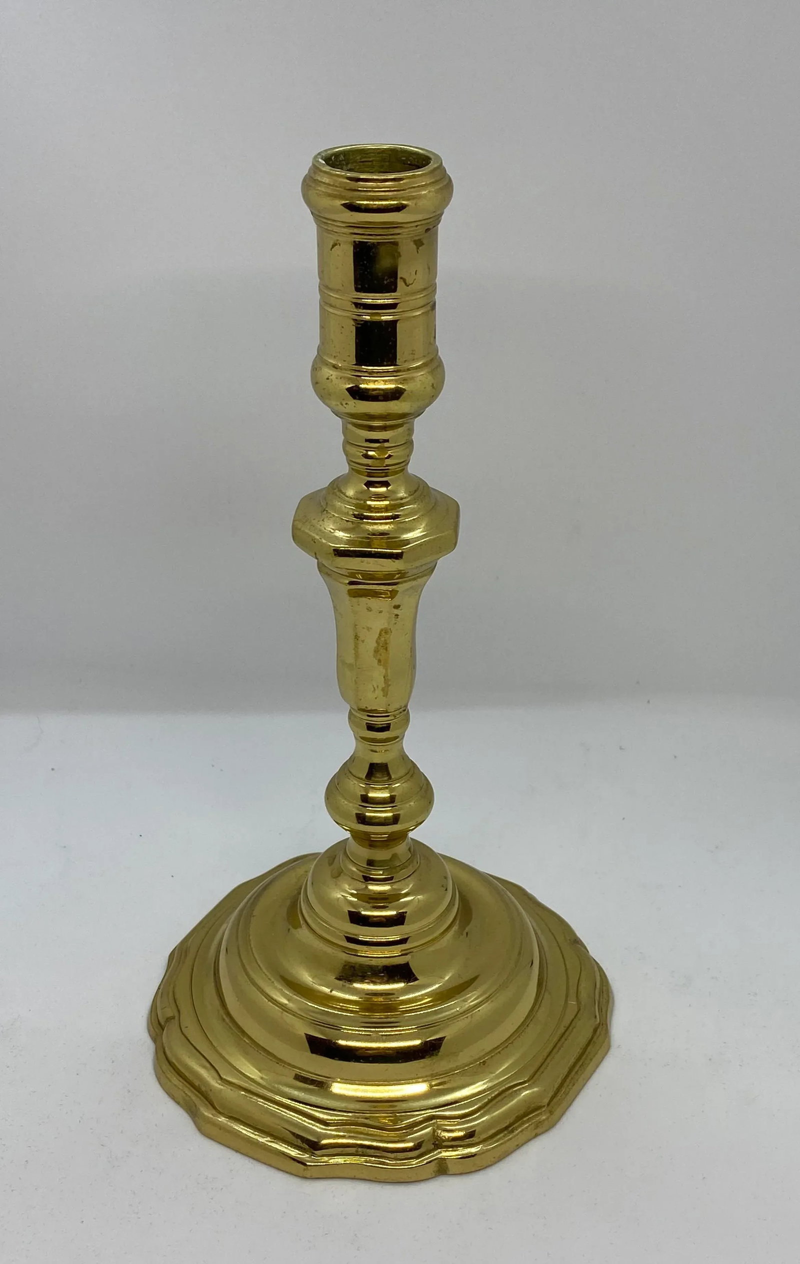Mid 20th Century Virginia Metalcrafters Colonial Williamsburg Brass Candle Holder - 13