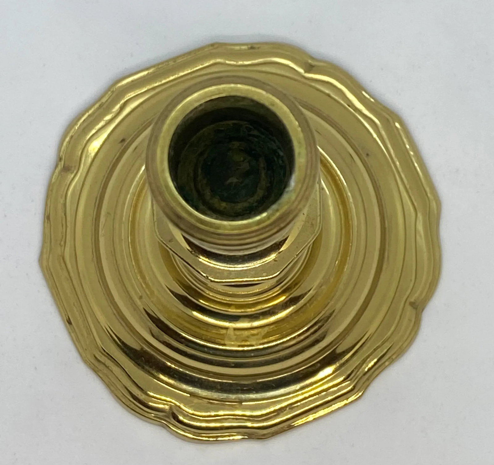 Mid 20th Century Virginia Metalcrafters Colonial Williamsburg Brass Candle Holder - 5