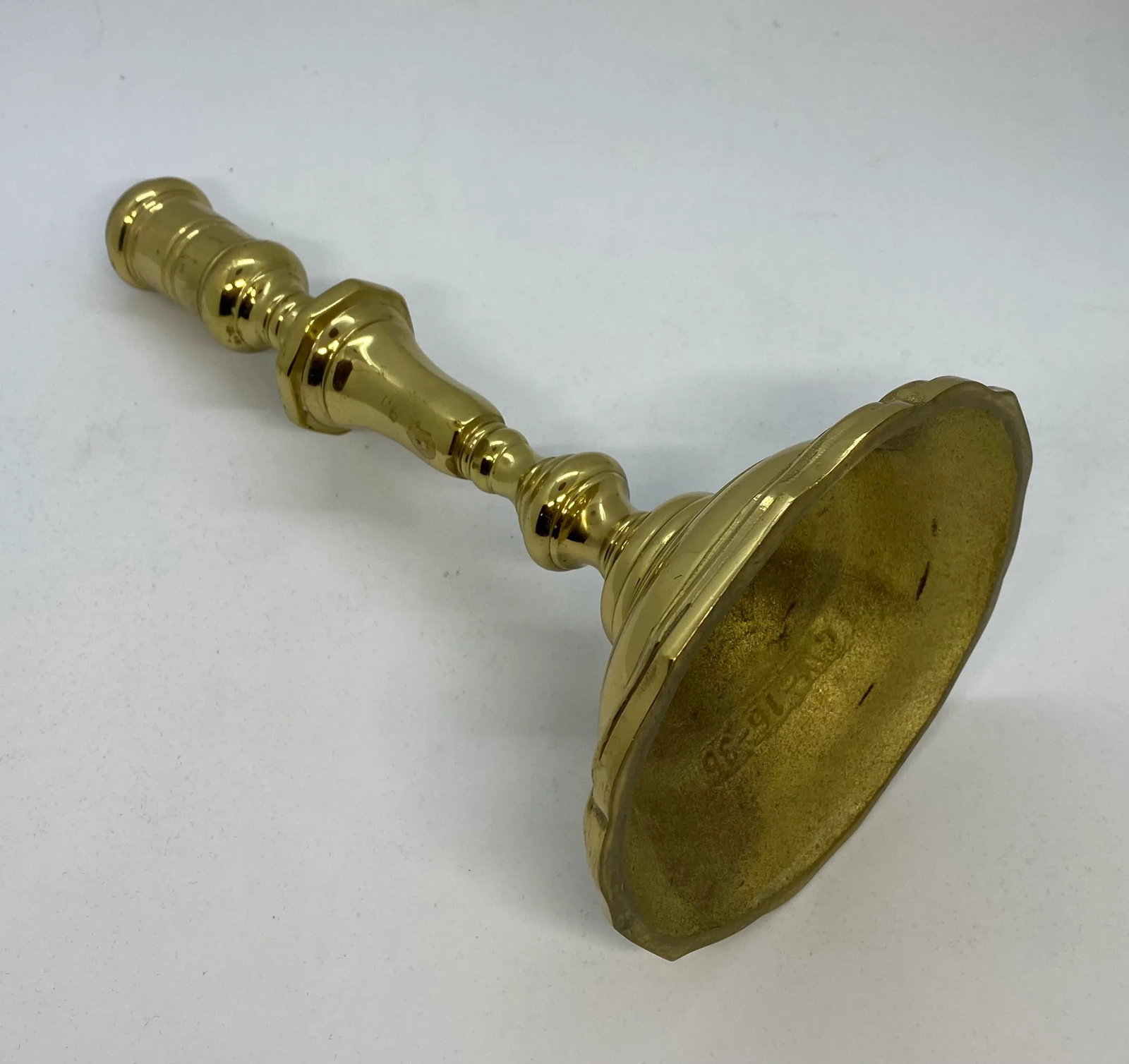 Mid 20th Century Virginia Metalcrafters Colonial Williamsburg Brass Candle Holder - 6