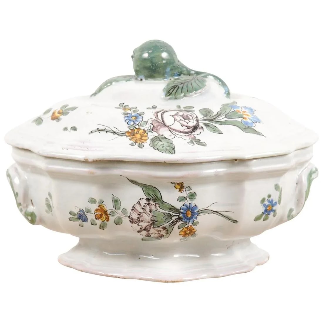 1750s Mid 18th Century French Faience Soup Tureen - 13