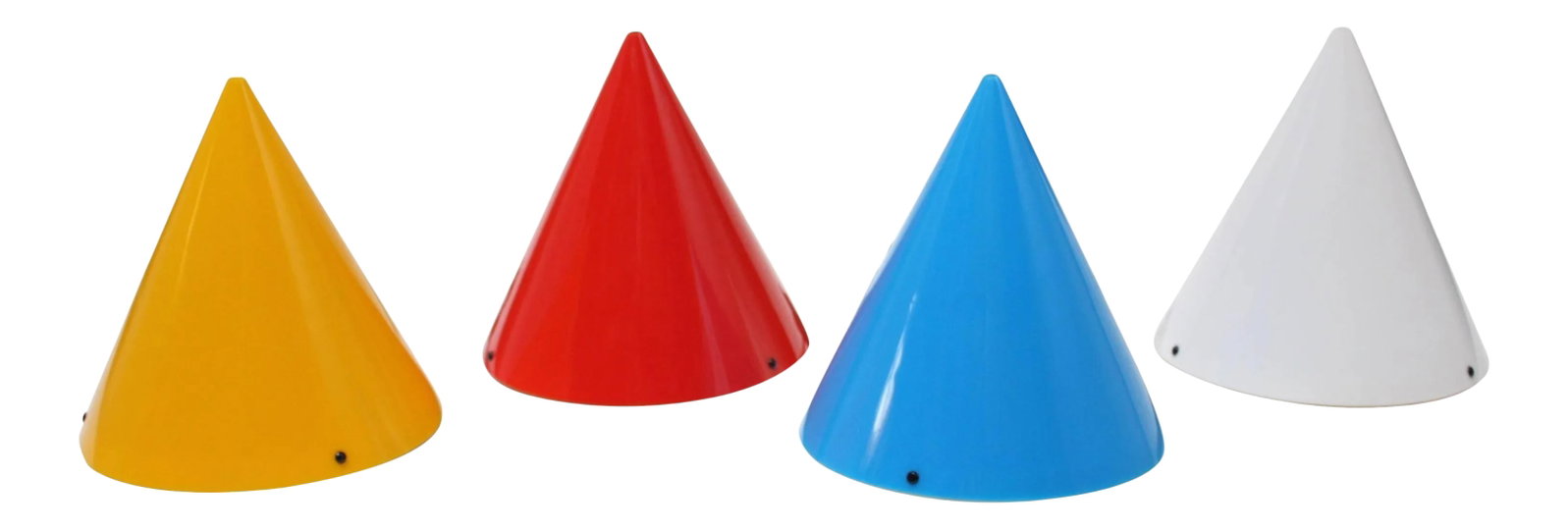 Acrylic 'Cone' Fixtures by Verner Panton for Polythema - Set of 4 (1 of 11)