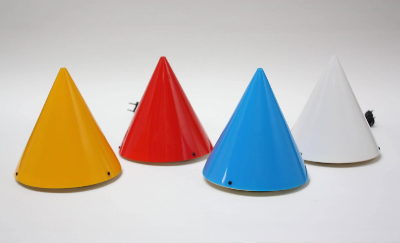 Acrylic 'Cone' Fixtures by Verner Panton for Polythema - Set of 4 - 2