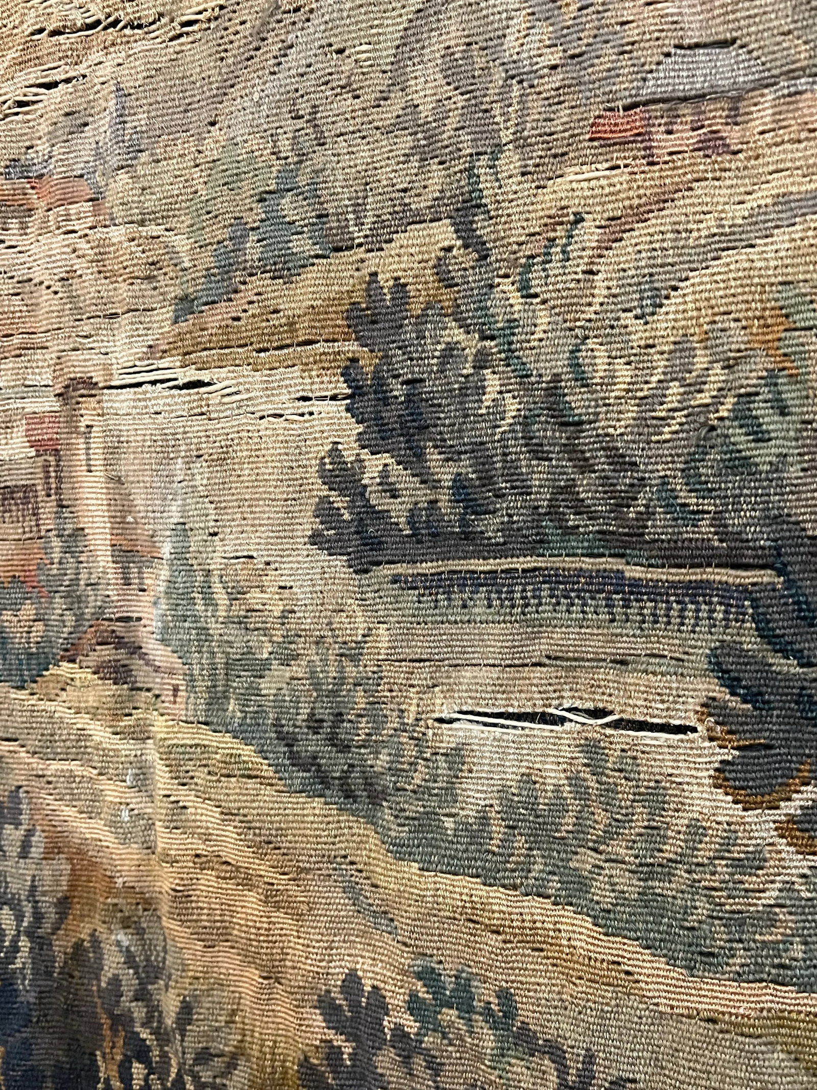 Aubusson Large Wall Hanging Verdure Tapestry France - 5