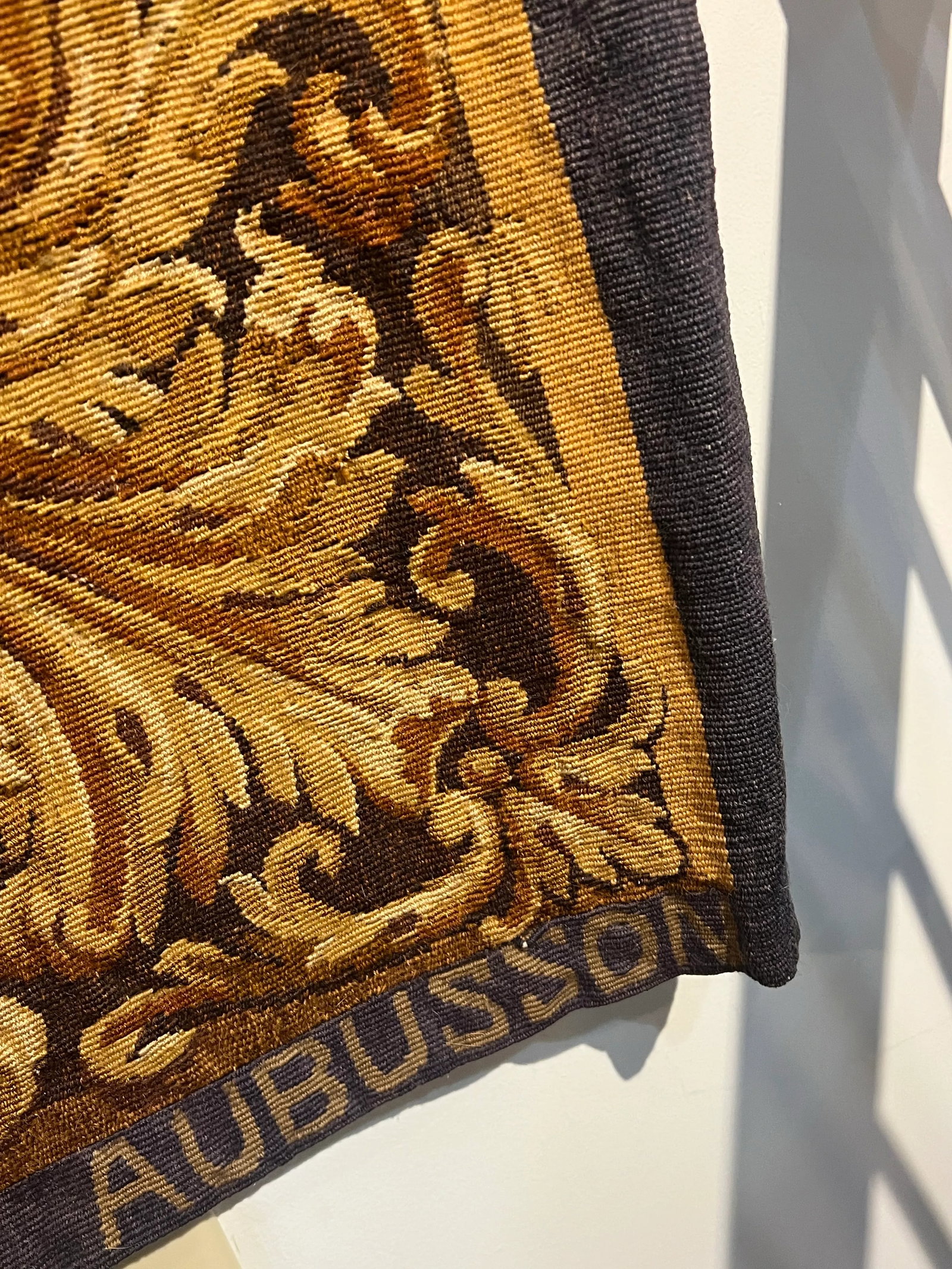 Aubusson Large Wall Hanging Verdure Tapestry France - 9